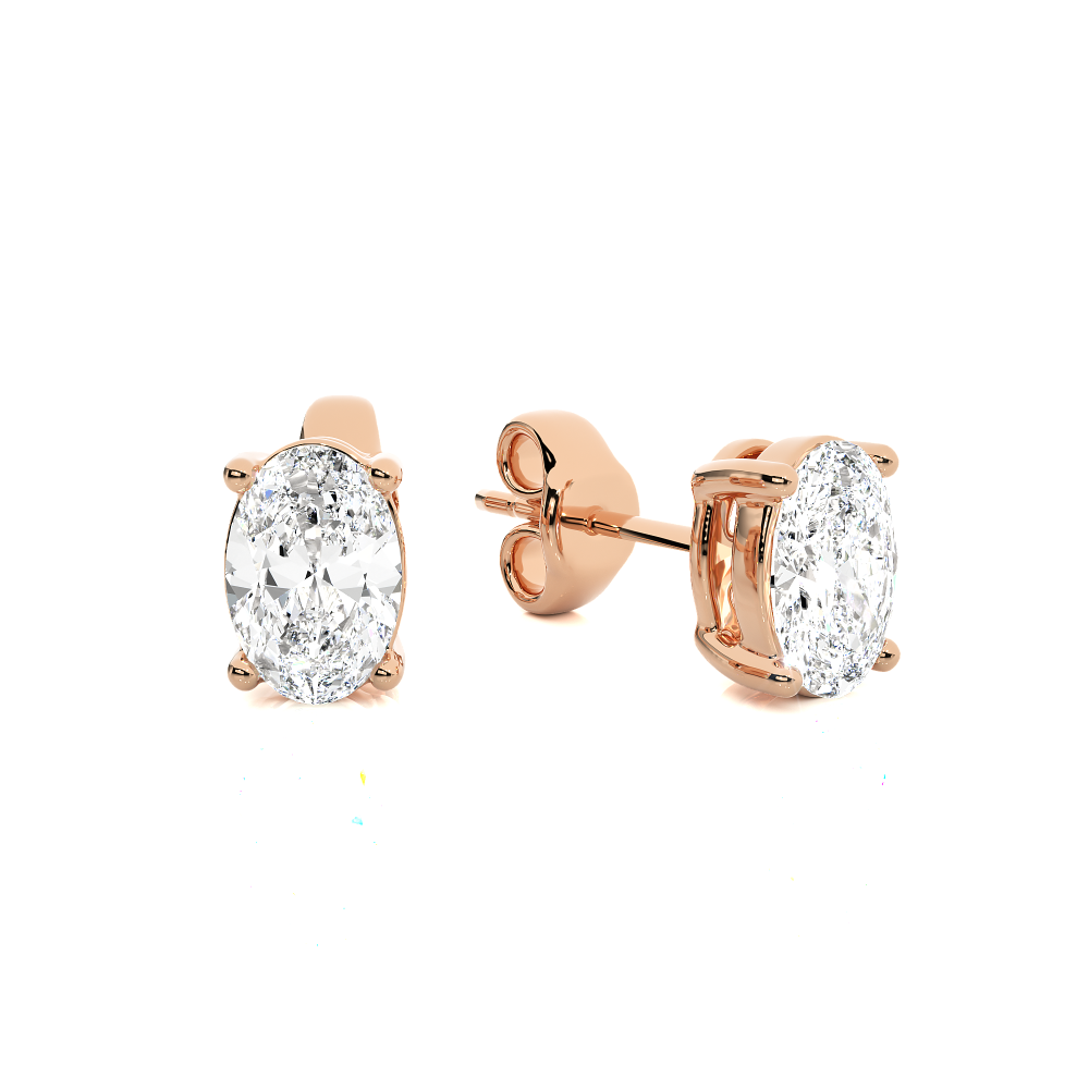 1 - 1 Carat Oval cut Earring Tops | ATYANTA JEWELS