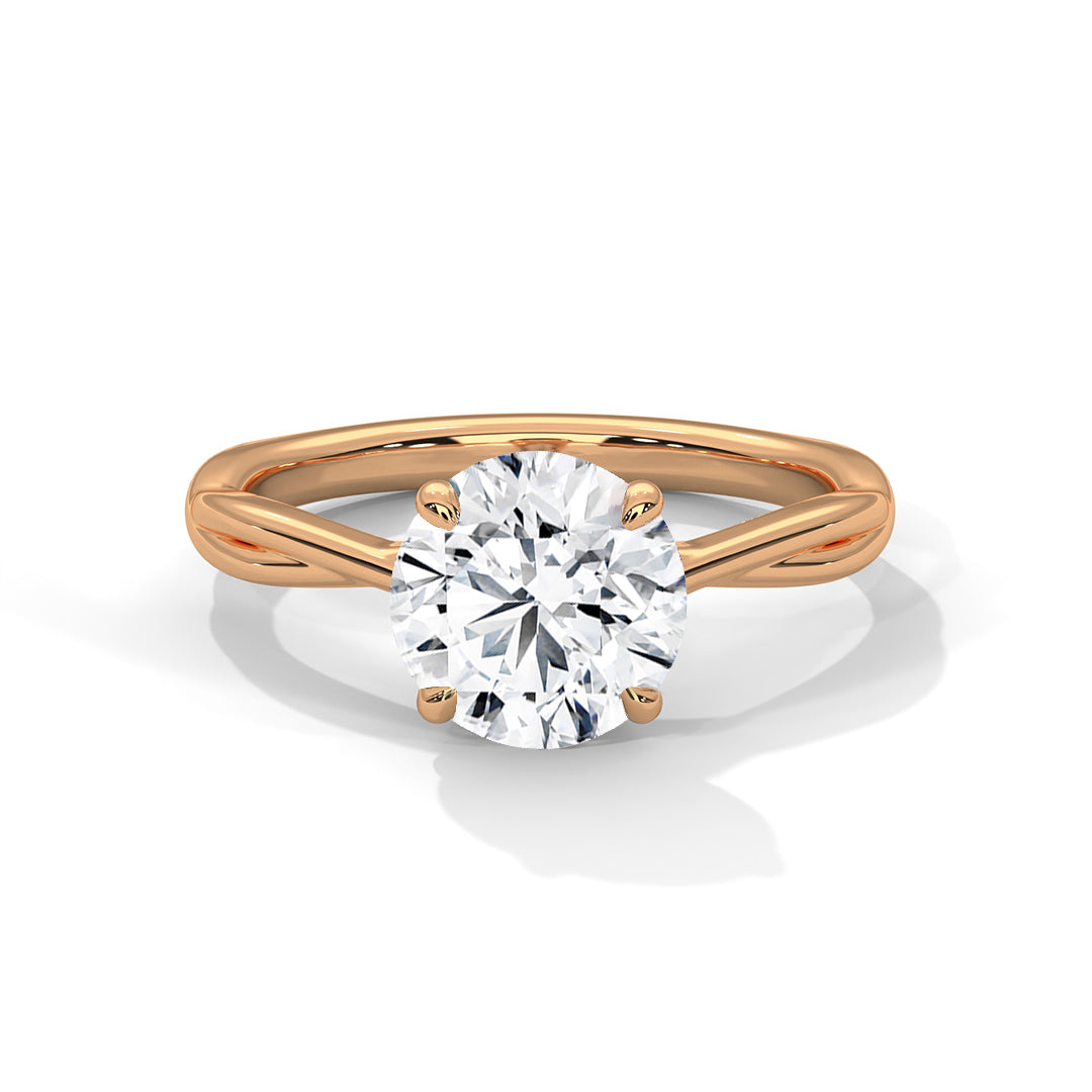 1.00 carat Labgrown Diamond Round shape Daily Wear Ring