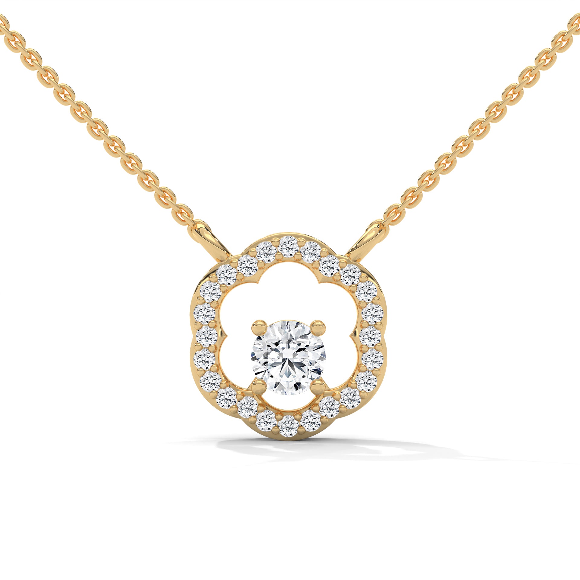 ROUND SHAPE SOLITAIRE PENDENT