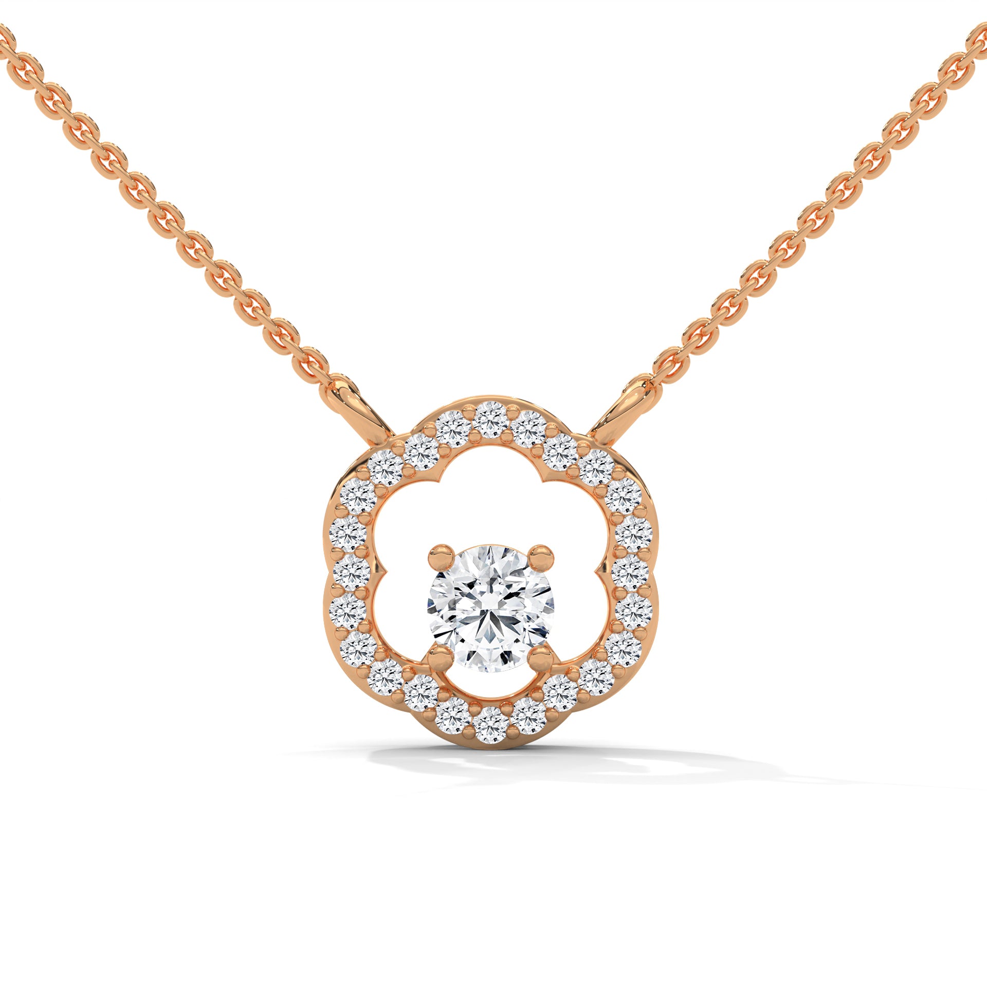 ROUND SHAPE SOLITAIRE PENDENT
