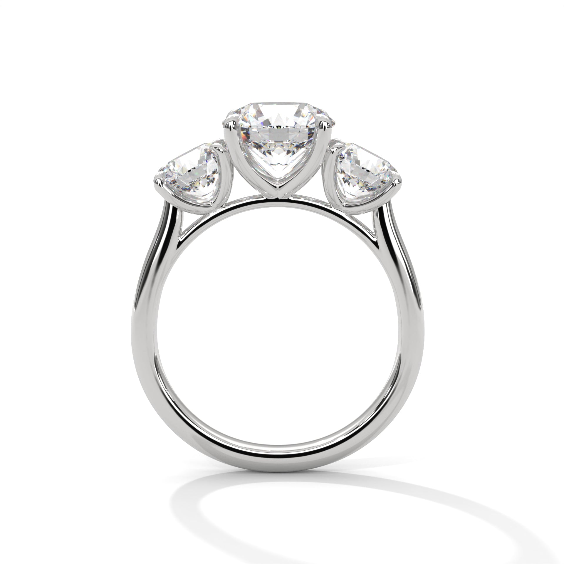 THREE STONE LAB GROWN DIAMOND RING