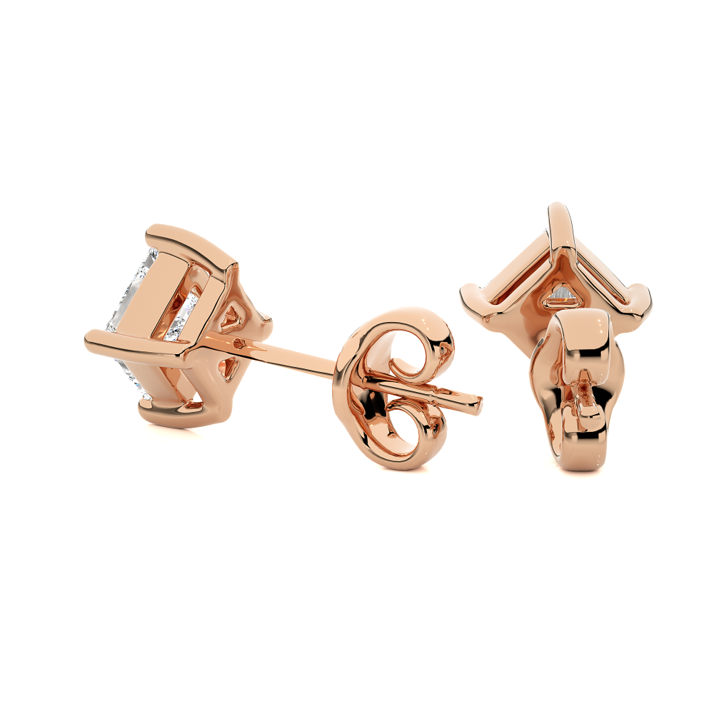 1 - 1 Carat Princess cut Earring Tops | ATYANTA JEWELS