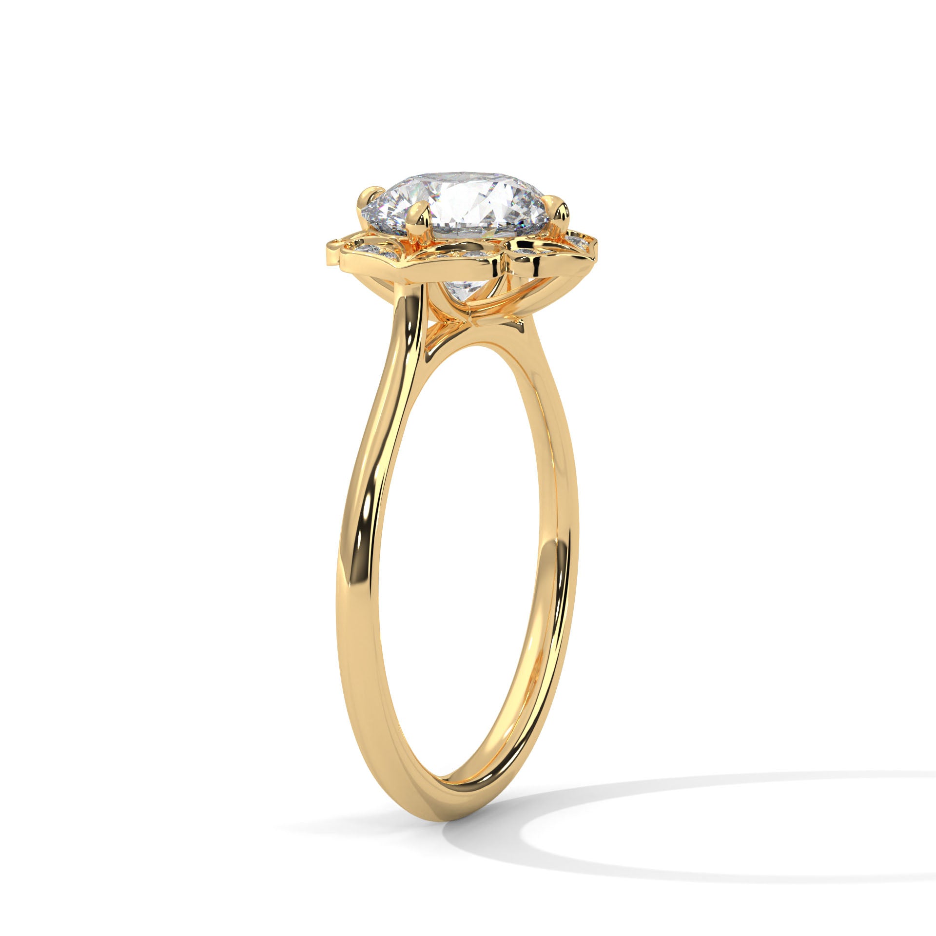 1 CARAT VINTAGE LAB GROWN SOLITAIRE ENGAGEMENT RING