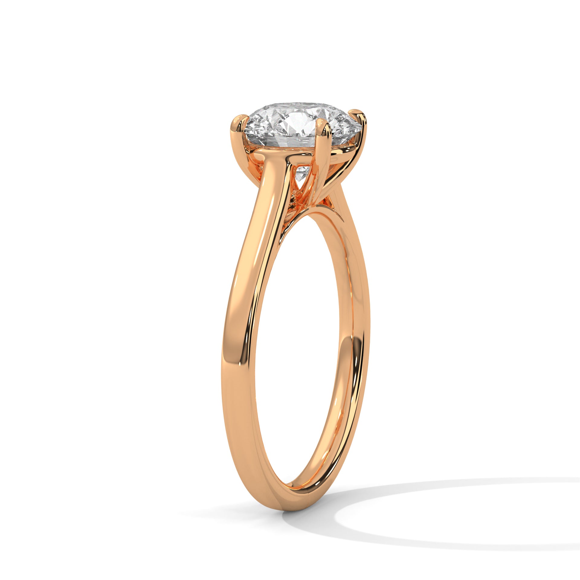 2 CARAT ROUND LAB GROWN DIAMOND SOLITAIRE RING
