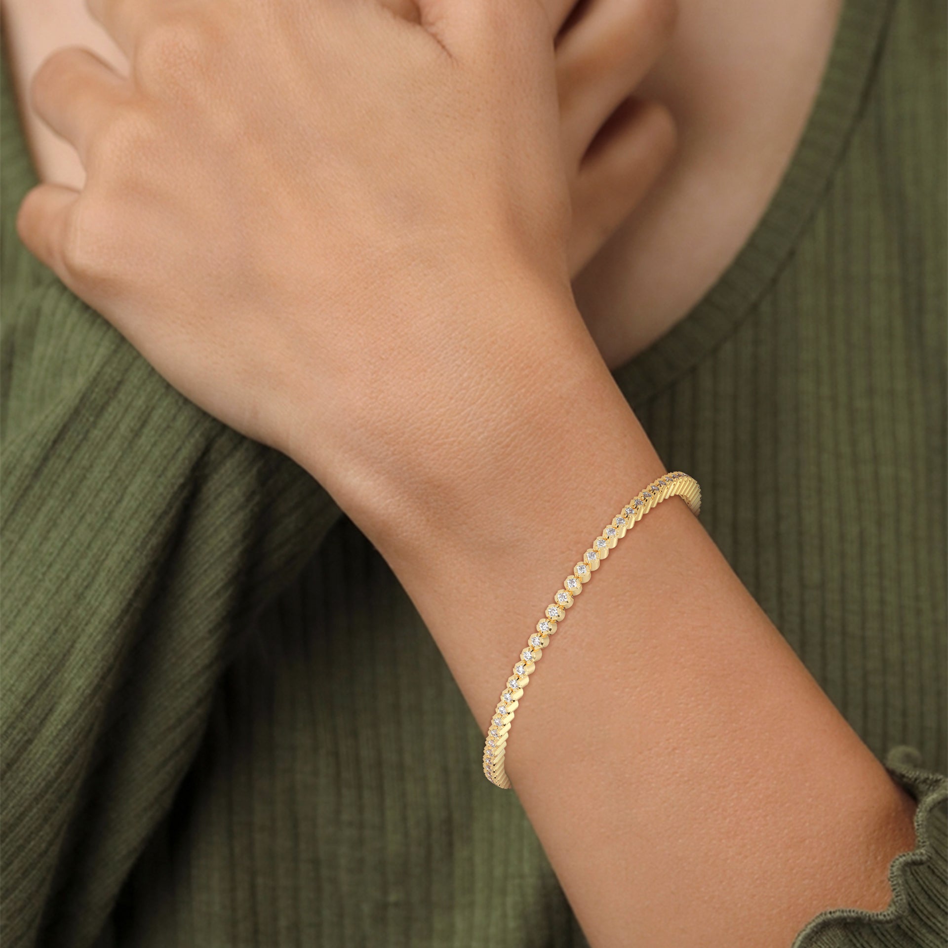 0.02 CARAT ROUND TENNIS BRACELET