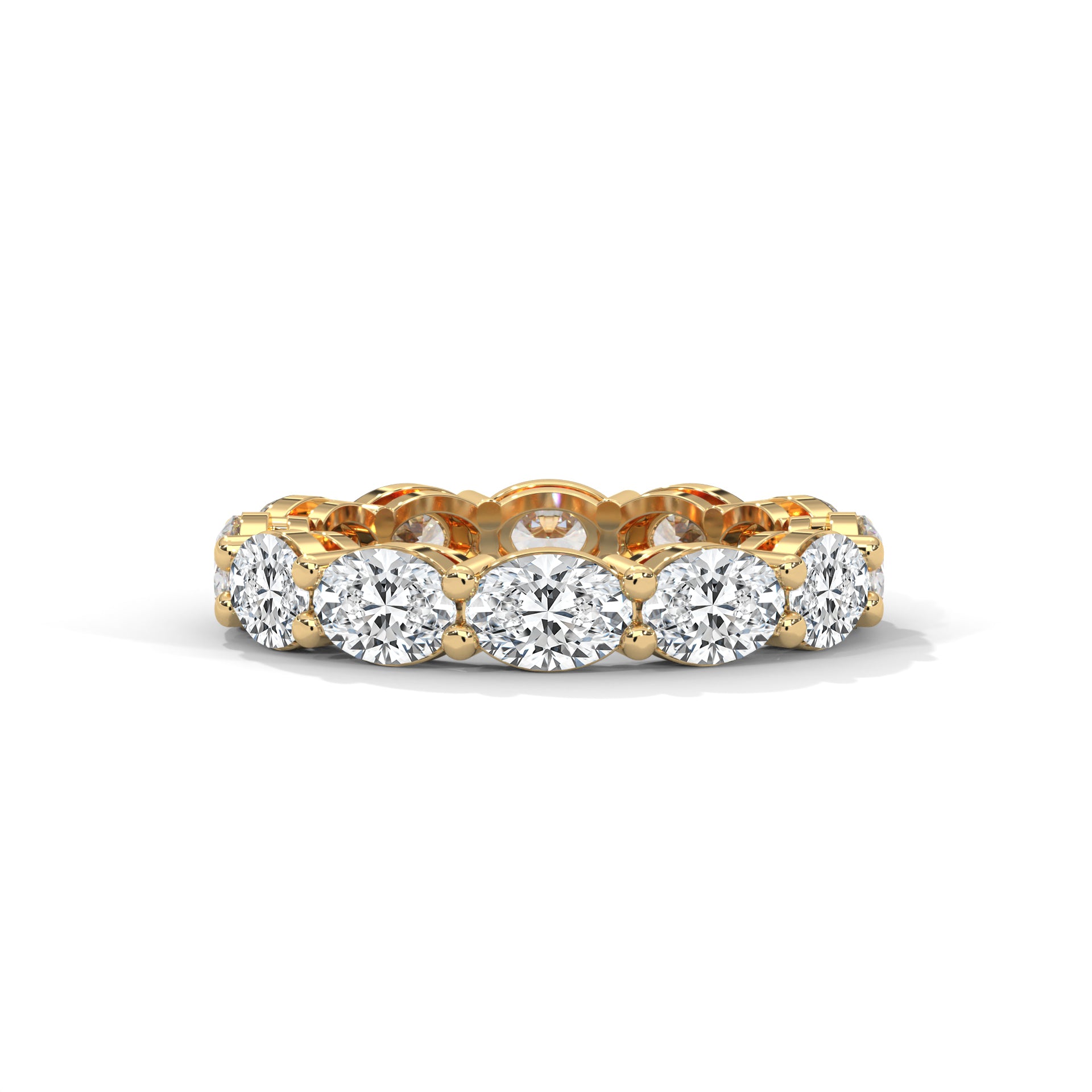 OVAL SHAPE ETERNITY DIAMOND RING