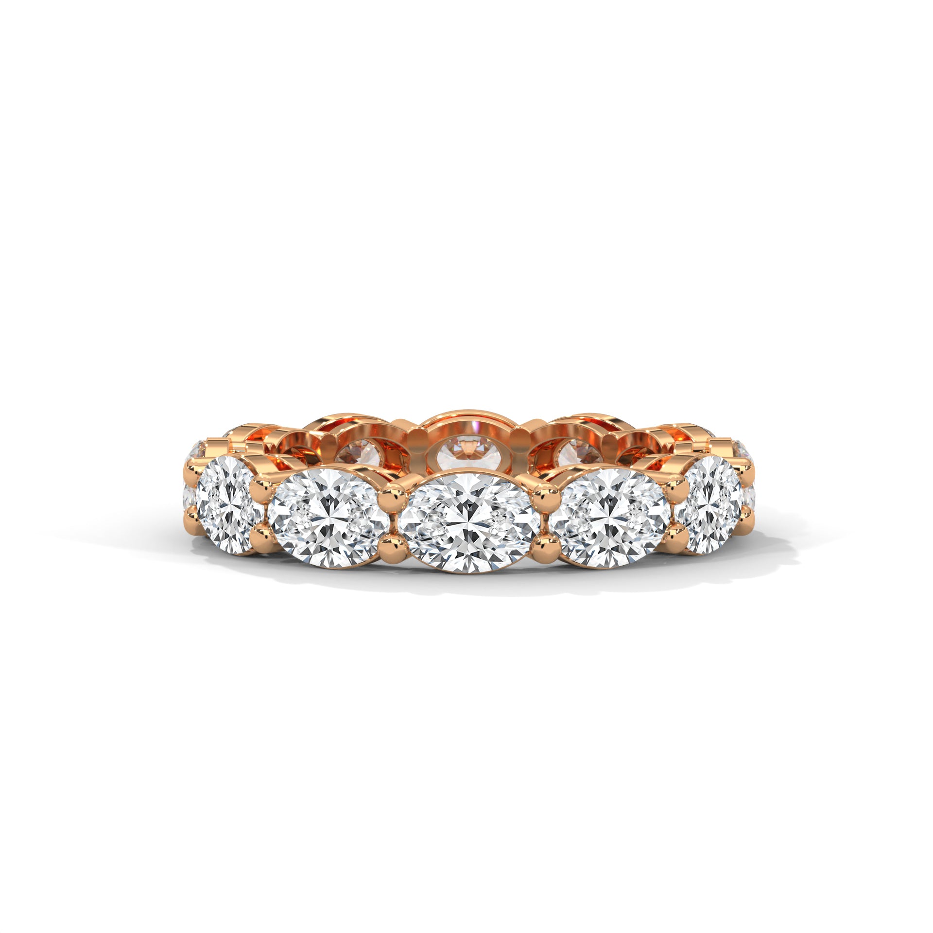 OVAL SHAPE ETERNITY DIAMOND RING