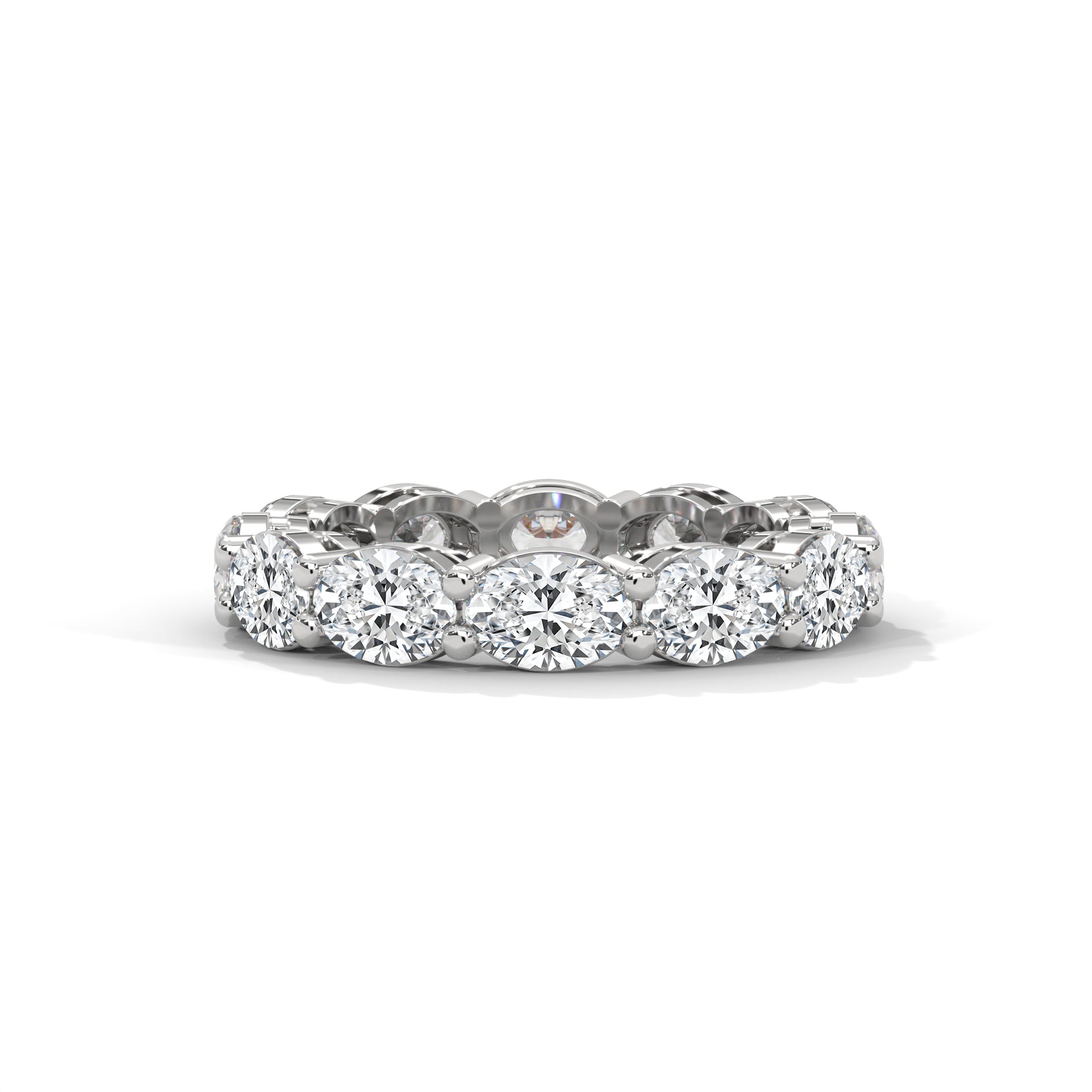 OVAL SHAPE ETERNITY DIAMOND RING
