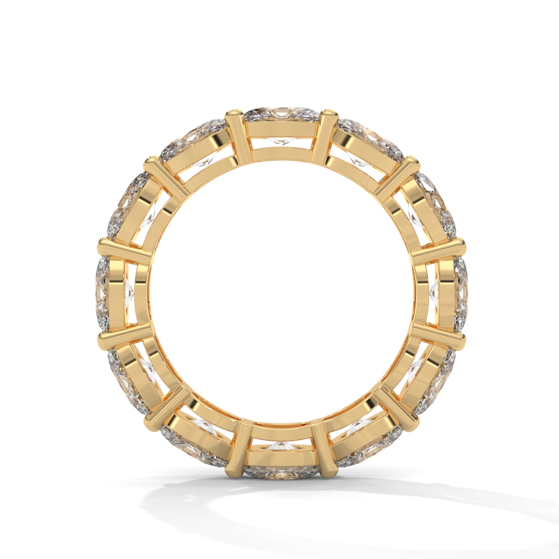 OVAL SHAPE ETERNITY DIAMOND RING