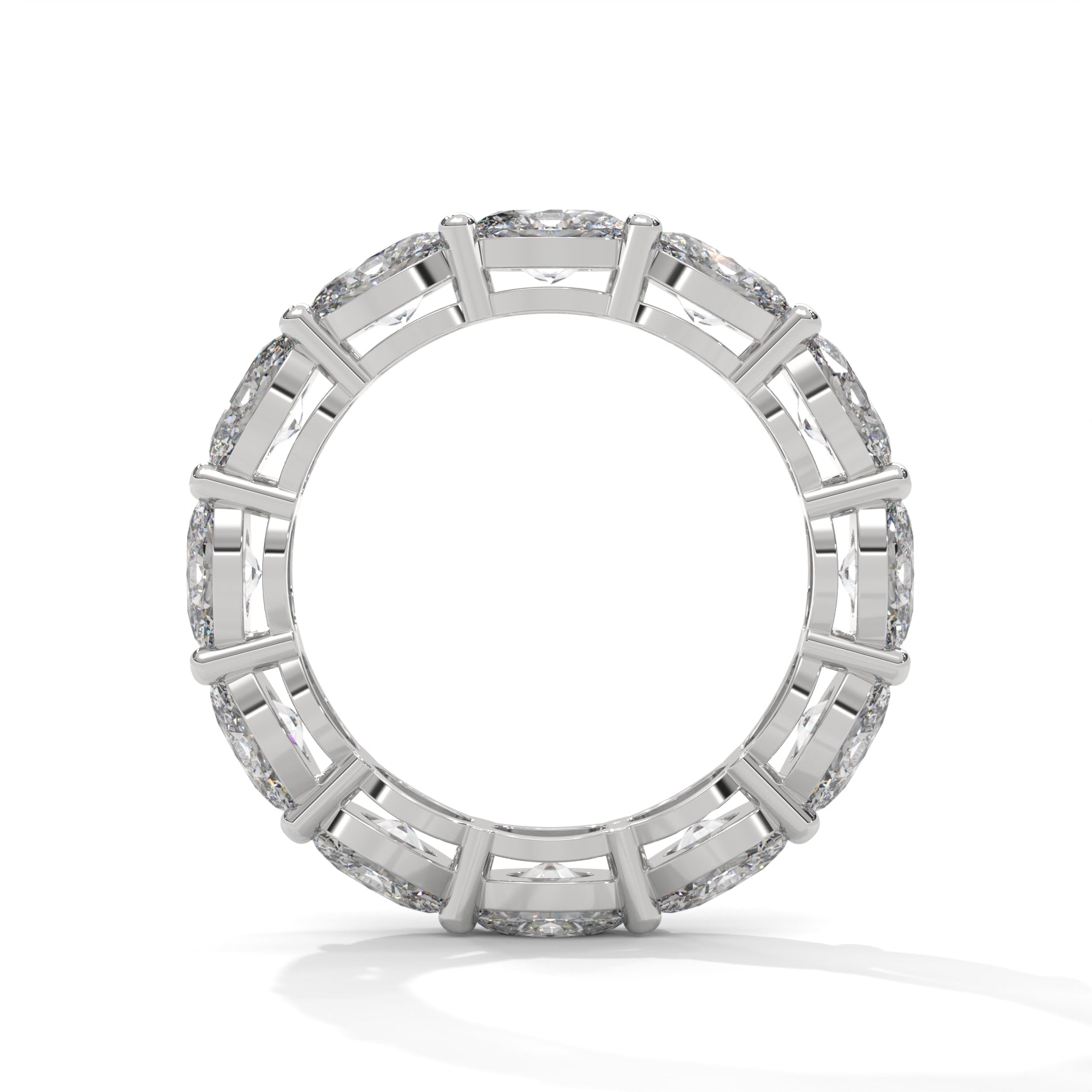 OVAL SHAPE ETERNITY DIAMOND RING