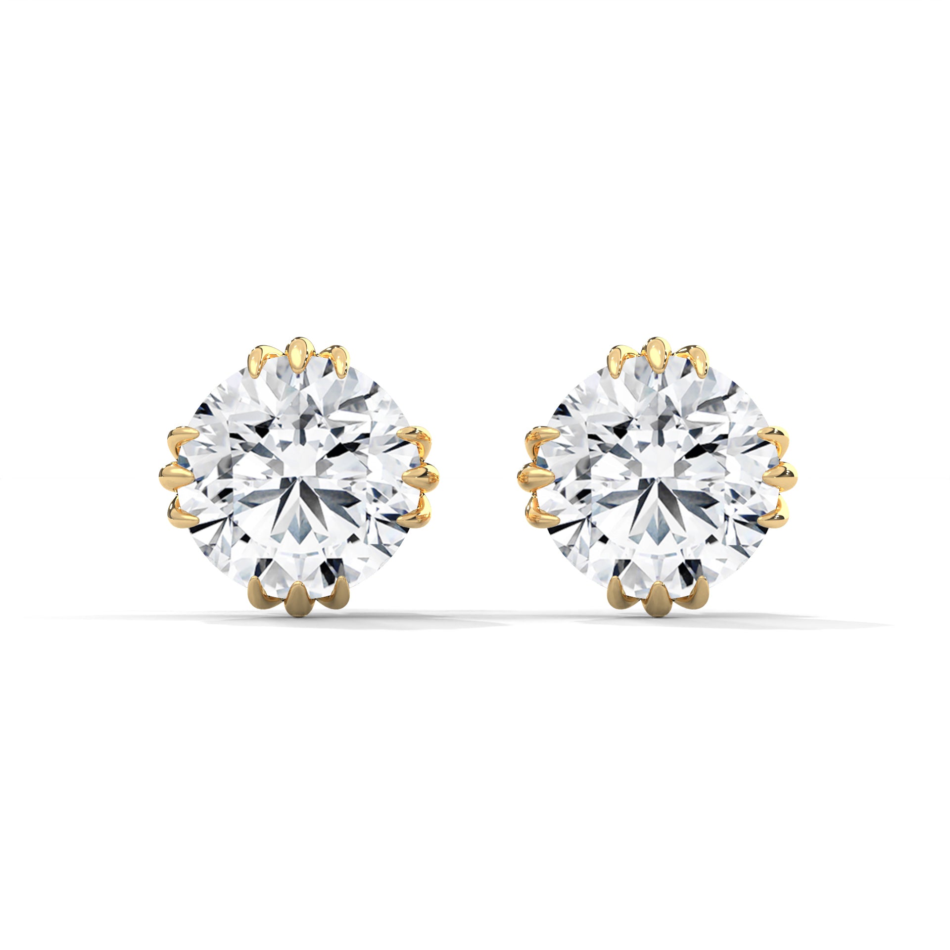 1.3 CARAT ROUND CUT SOLITAIRE STUDS