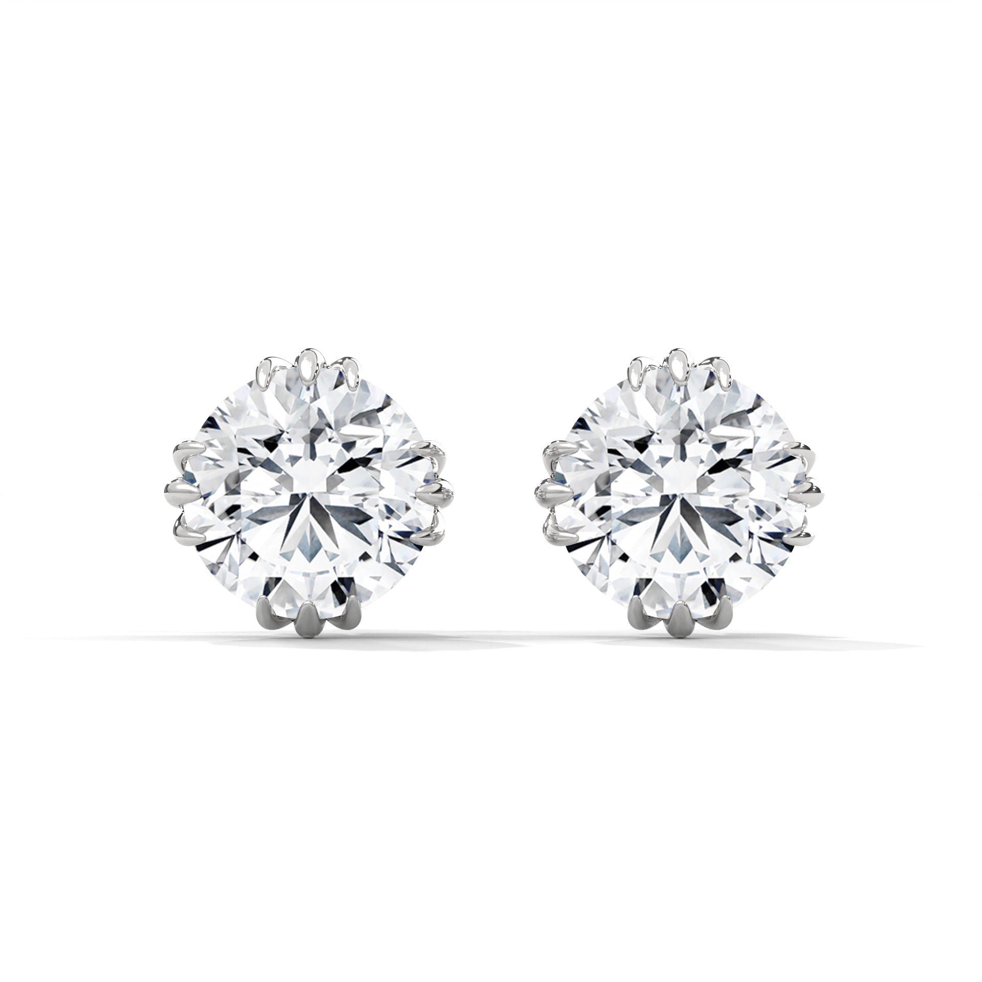 1.3 CARAT ROUND CUT SOLITAIRE STUDS