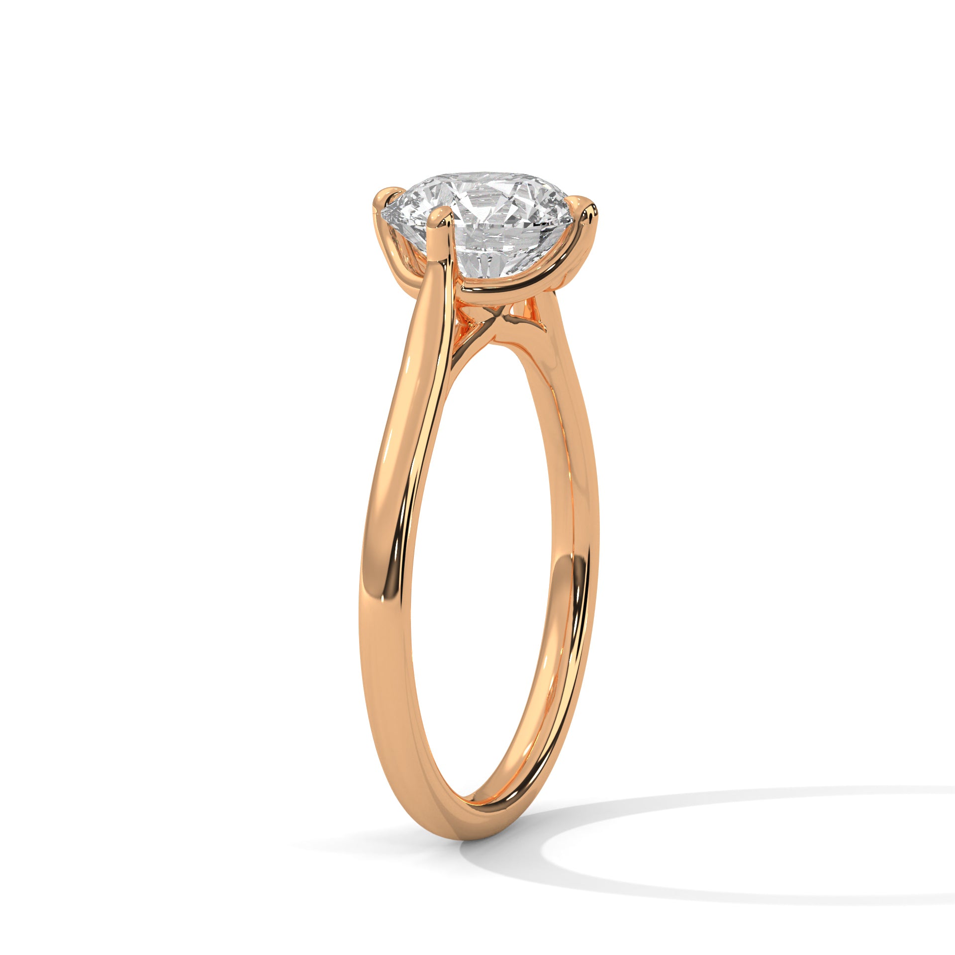 1.00 carat Labgrown Diamond Round shape Endless Ring