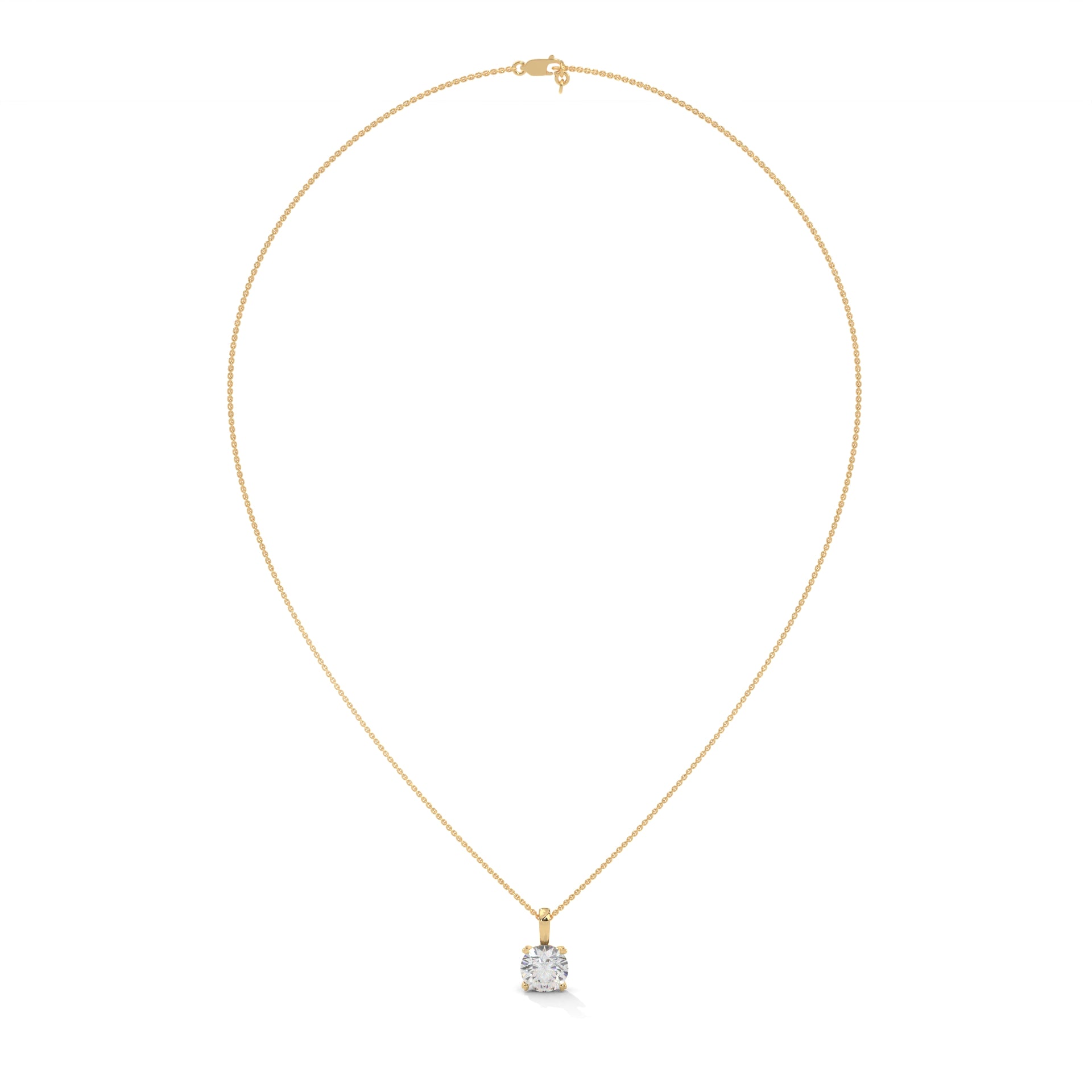 2.00 CARAT SOLITAIRE ROUND PENDENT
