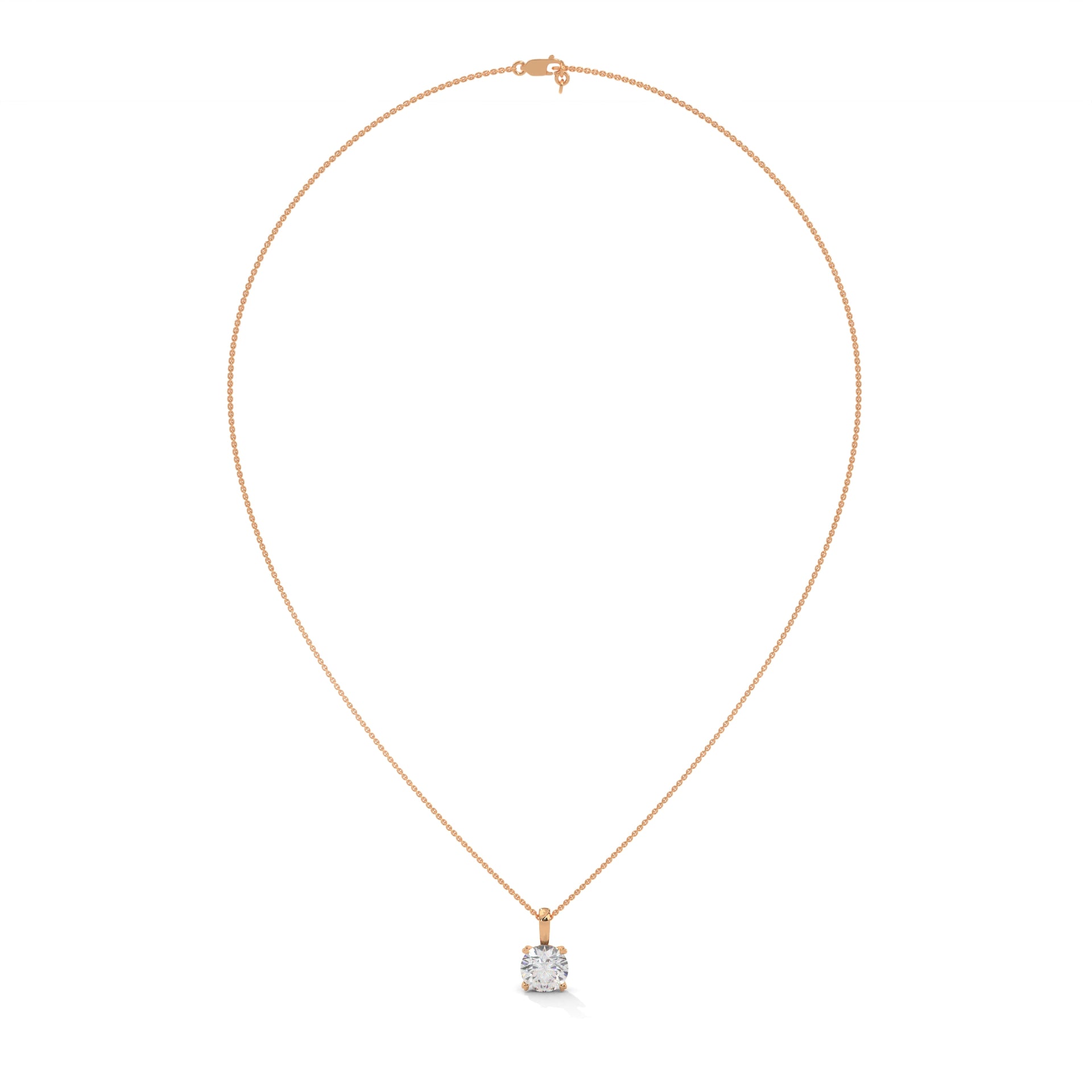 2.00 CARAT SOLITAIRE ROUND PENDENT