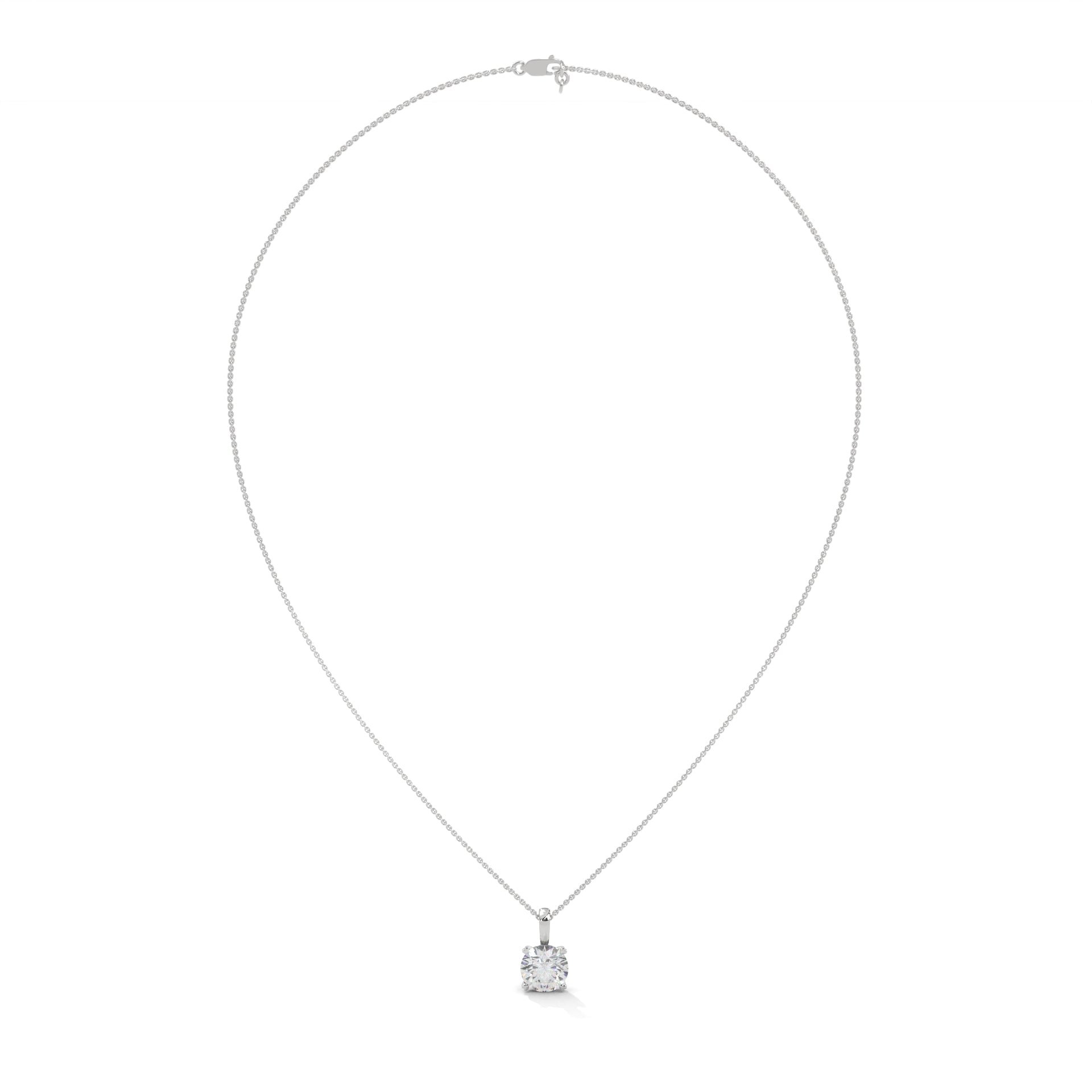 2.00 CARAT SOLITAIRE ROUND PENDENT