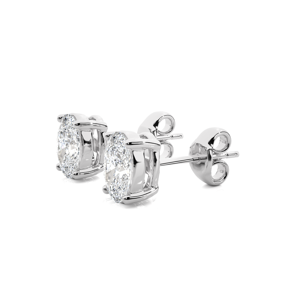 1 - 1 Carat Oval cut Earring Tops | ATYANTA JEWELS