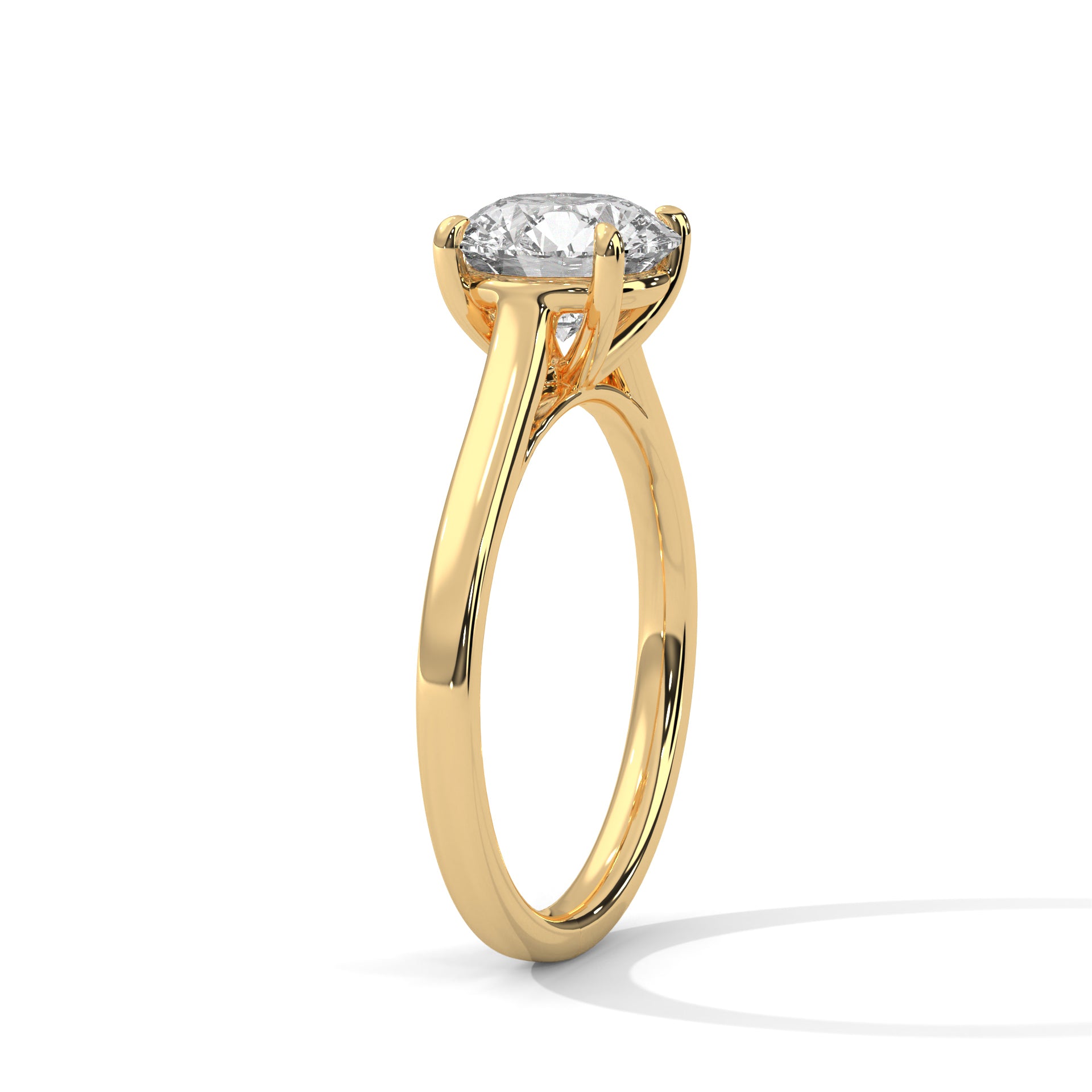 2 CARAT ROUND LAB GROWN DIAMOND SOLITAIRE RING