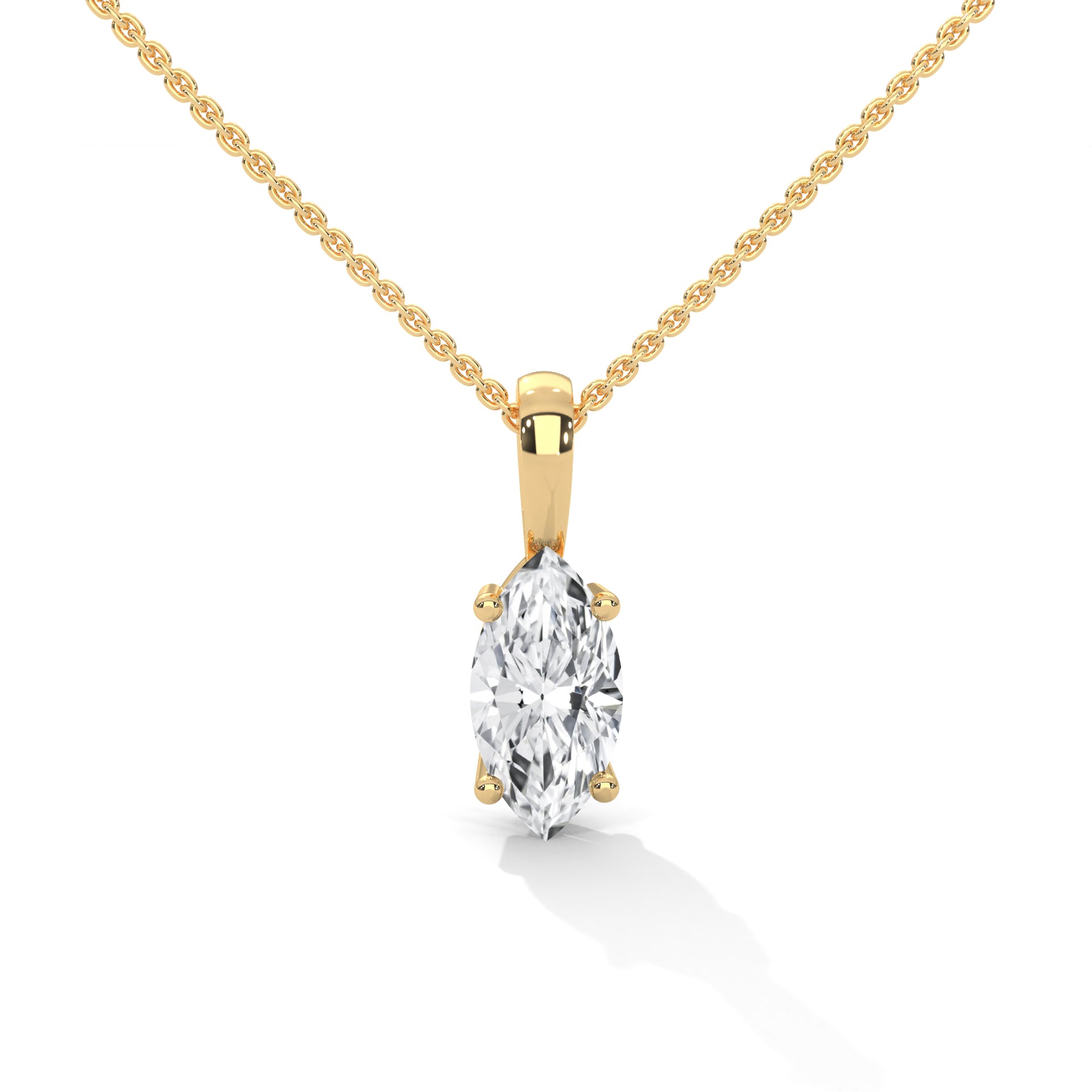 1.00 CARAT SOLITAIRE MARQUISE PENDENT