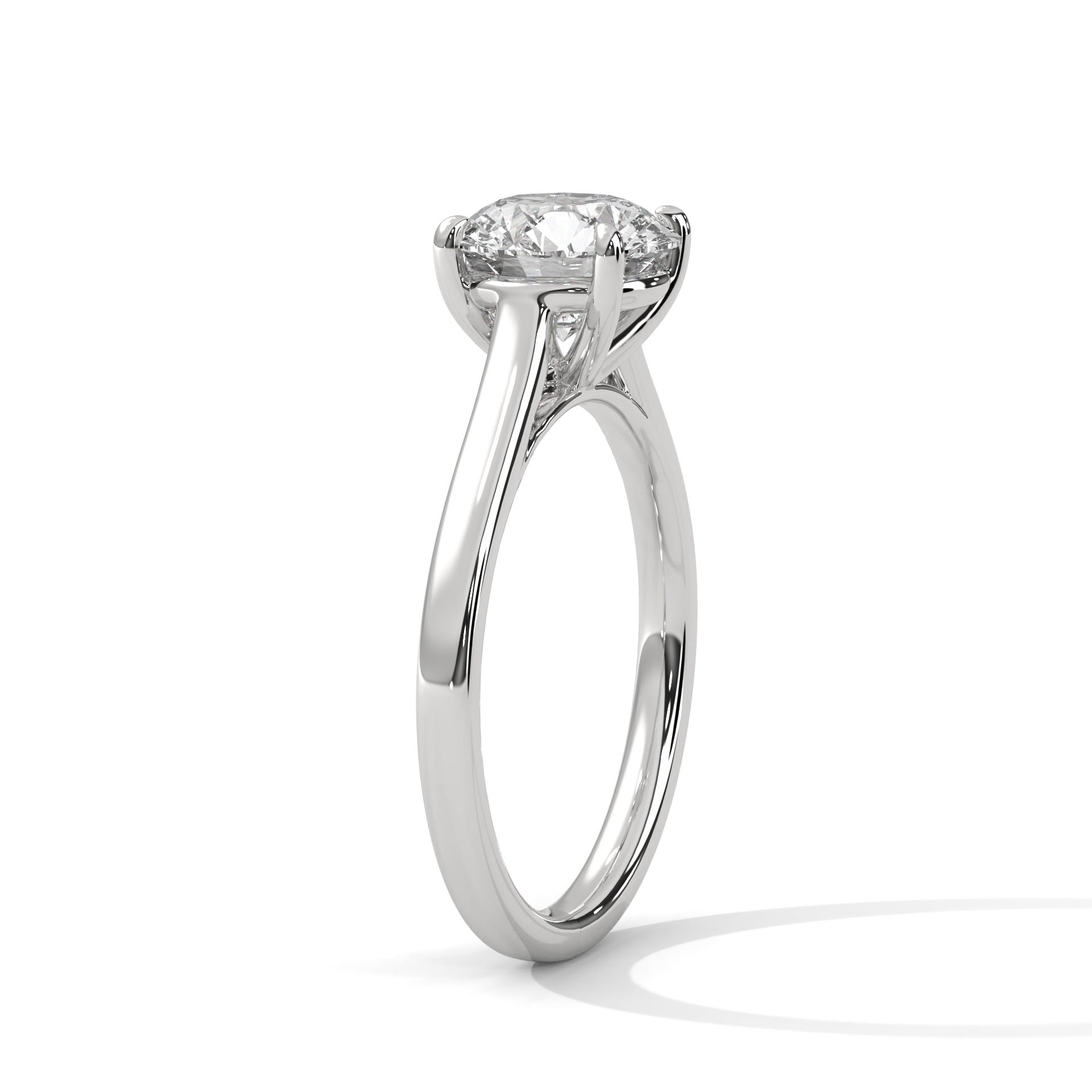 2 CARAT ROUND LAB GROWN DIAMOND SOLITAIRE RING