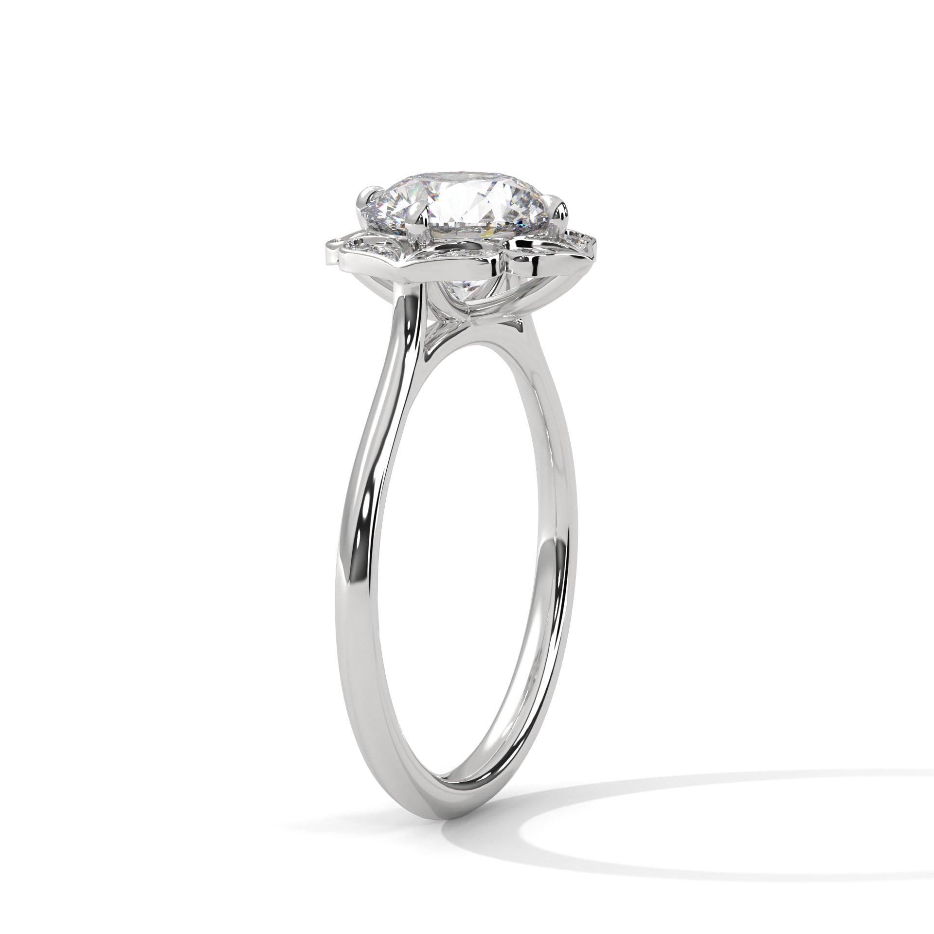 1 CARAT VINTAGE LAB GROWN SOLITAIRE ENGAGEMENT RING