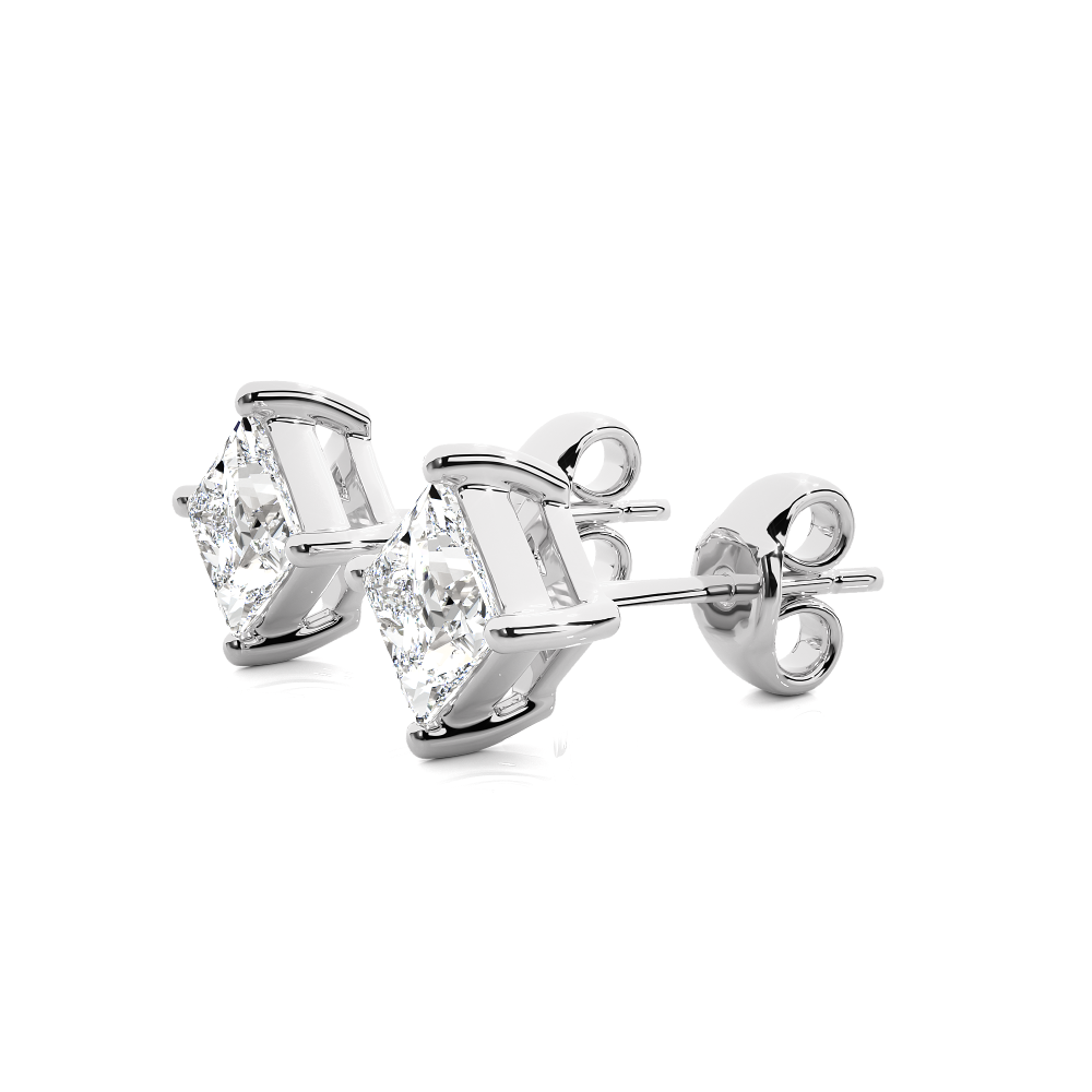 1 - 1 Carat Princess cut Earring Tops | ATYANTA JEWELS