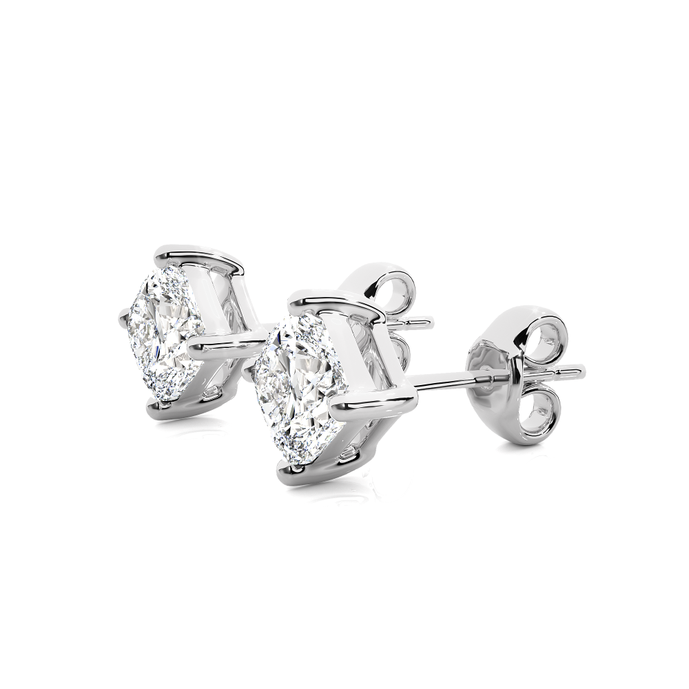 1 - 1 Carat Cushion cut Earring Tops | ATYANTA JEWELS