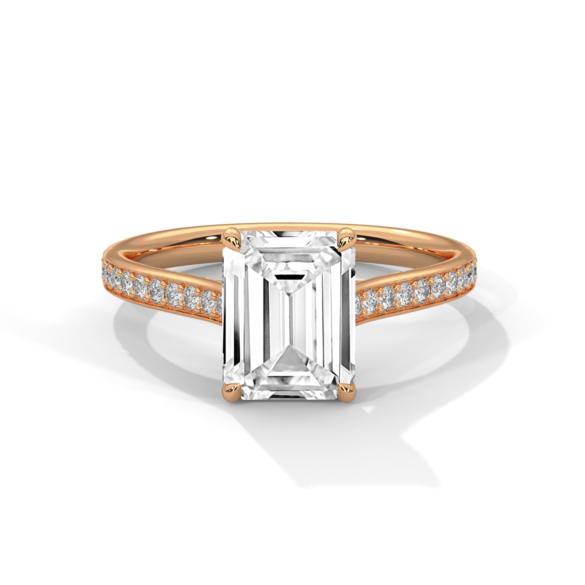 2 CARAT EMERALD SHAPE DIAMOND RING