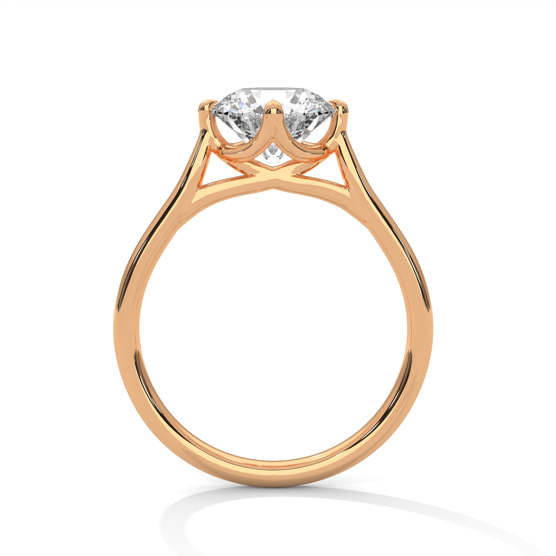 1.00 carat Labgrown Diamond Round shape Endless Ring