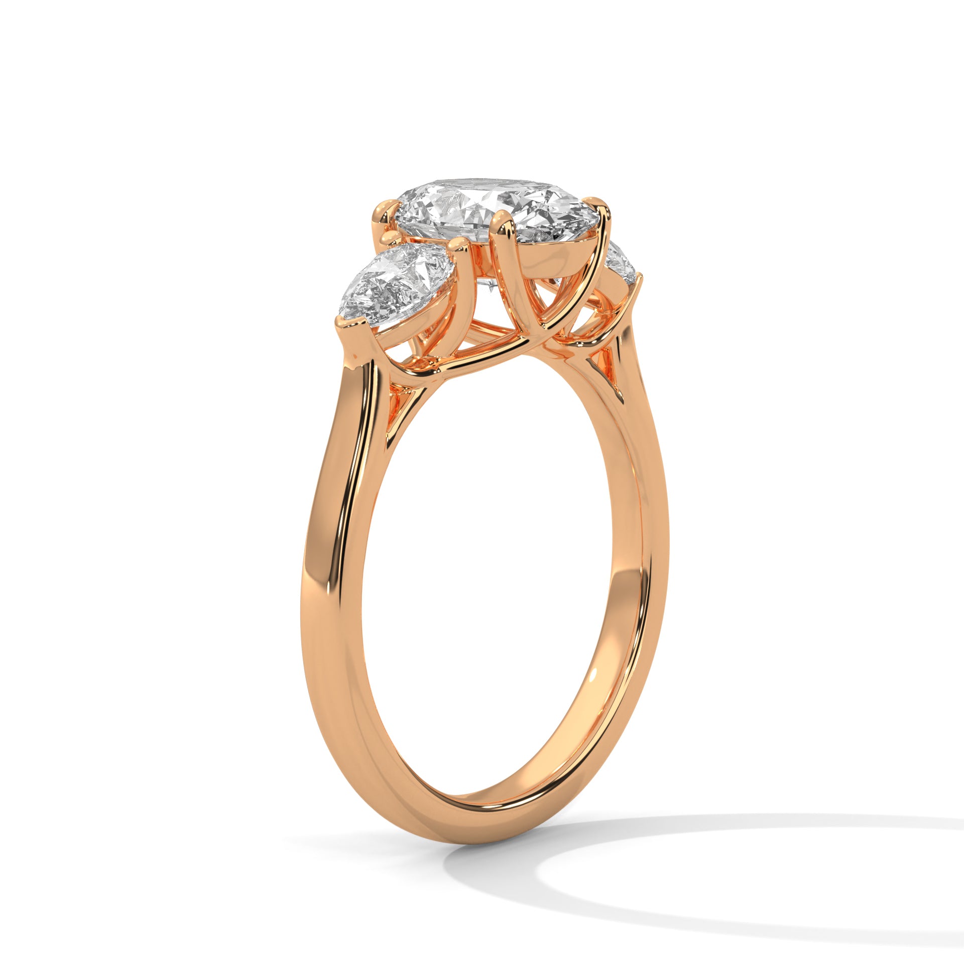 OVAL AND PEAR SHAPE DIAMOND RING