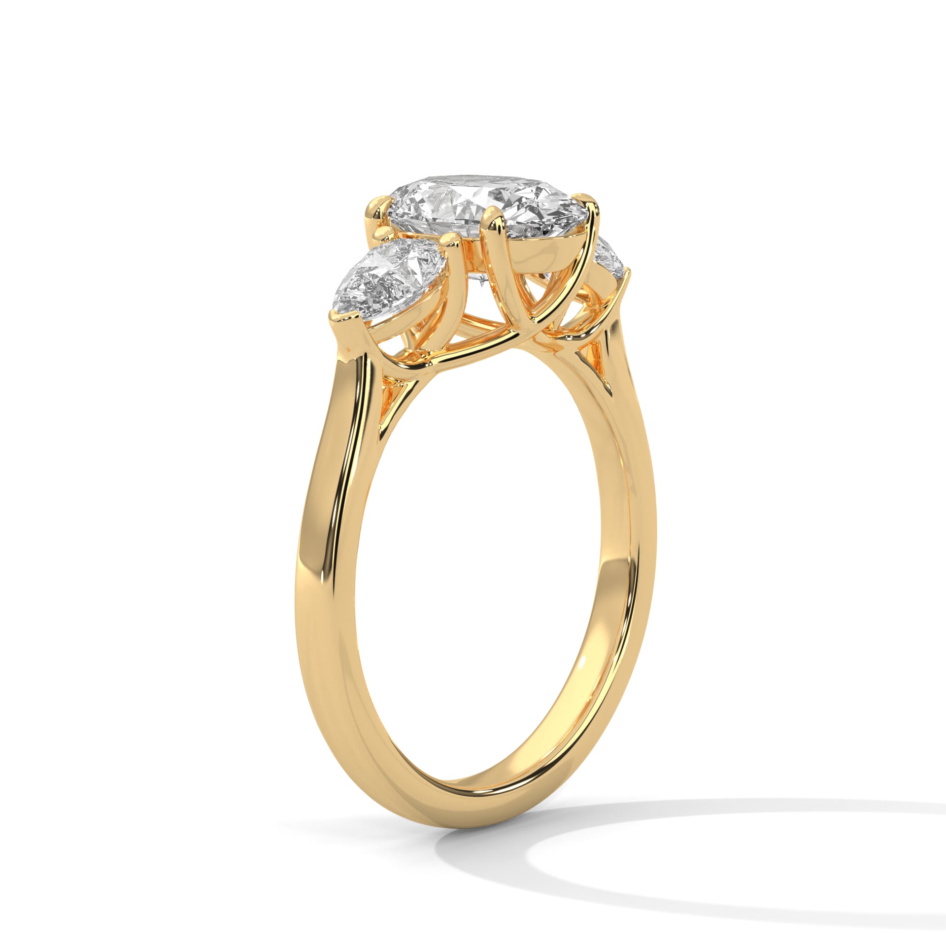 OVAL AND PEAR SHAPE DIAMOND RING
