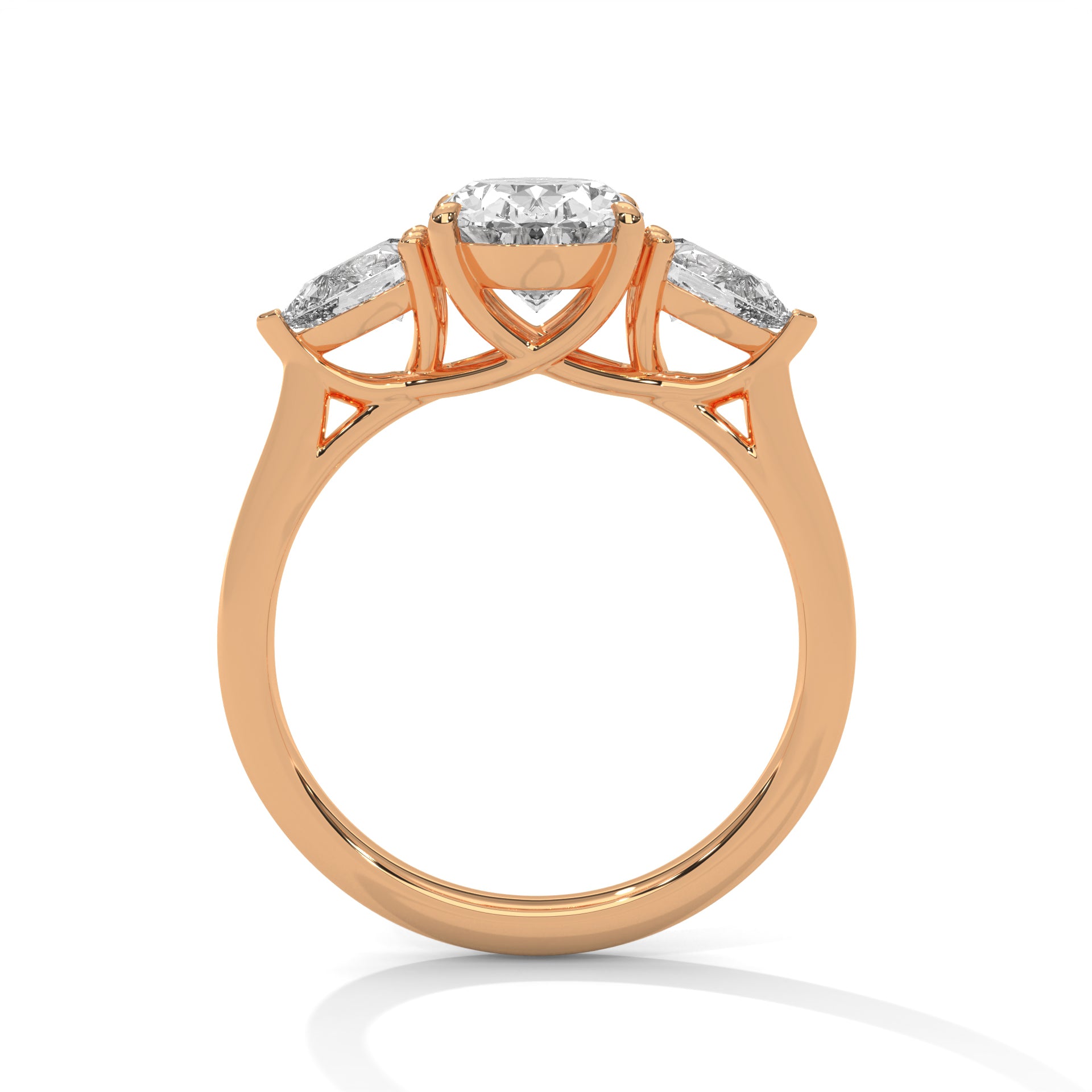 OVAL AND PEAR SHAPE DIAMOND RING