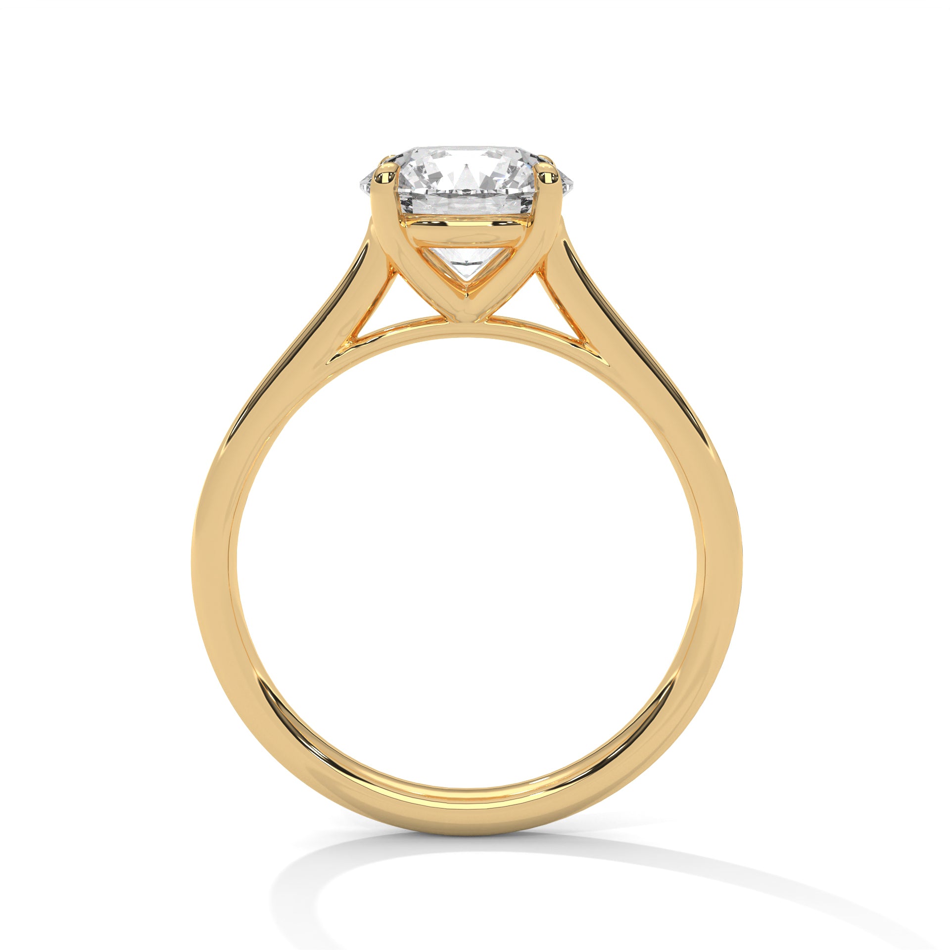 2 CARAT ROUND LAB GROWN DIAMOND SOLITAIRE RING