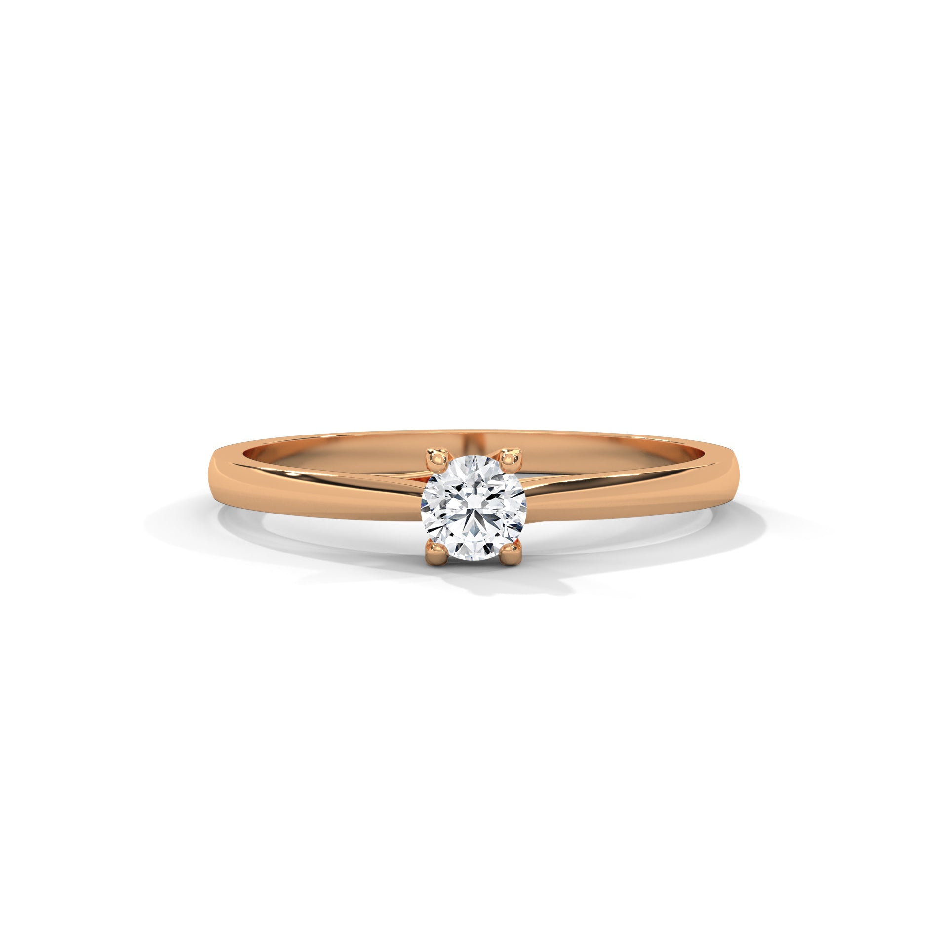 0.20 Carat Round Solitaire Ring
