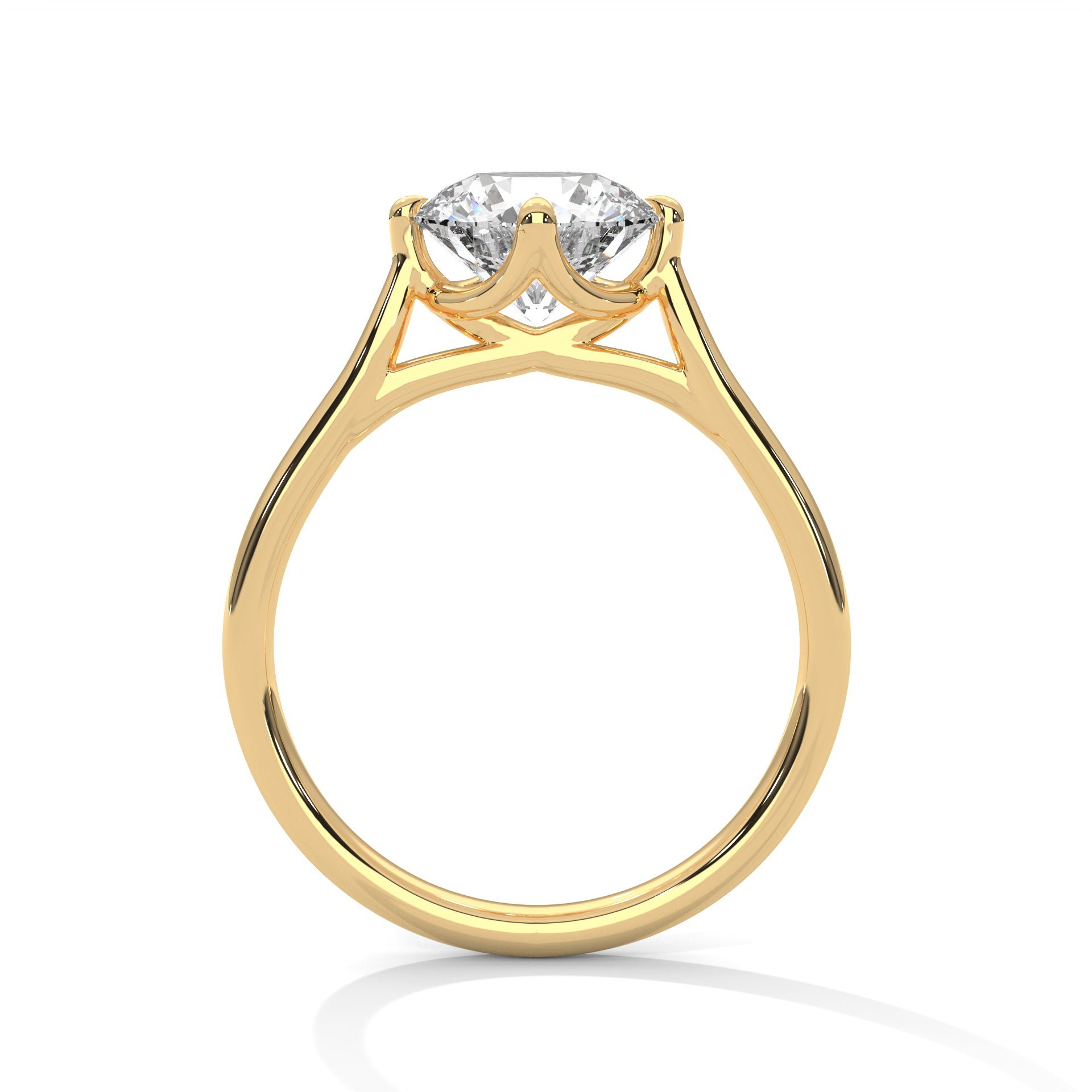1.00 carat Labgrown Diamond Round shape Endless Ring