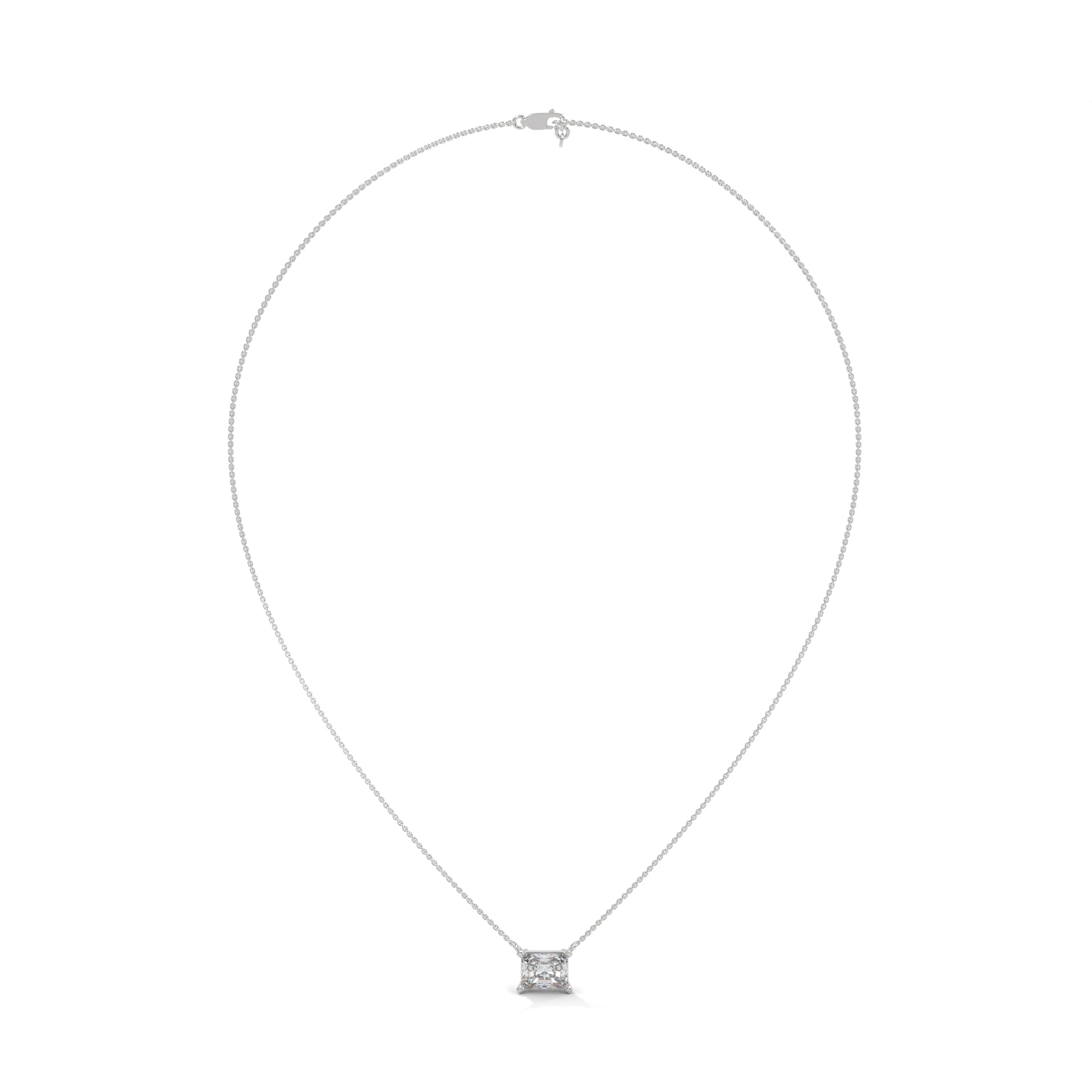 1.00 CARAT SOLITAIRE EMERALD PENDENT