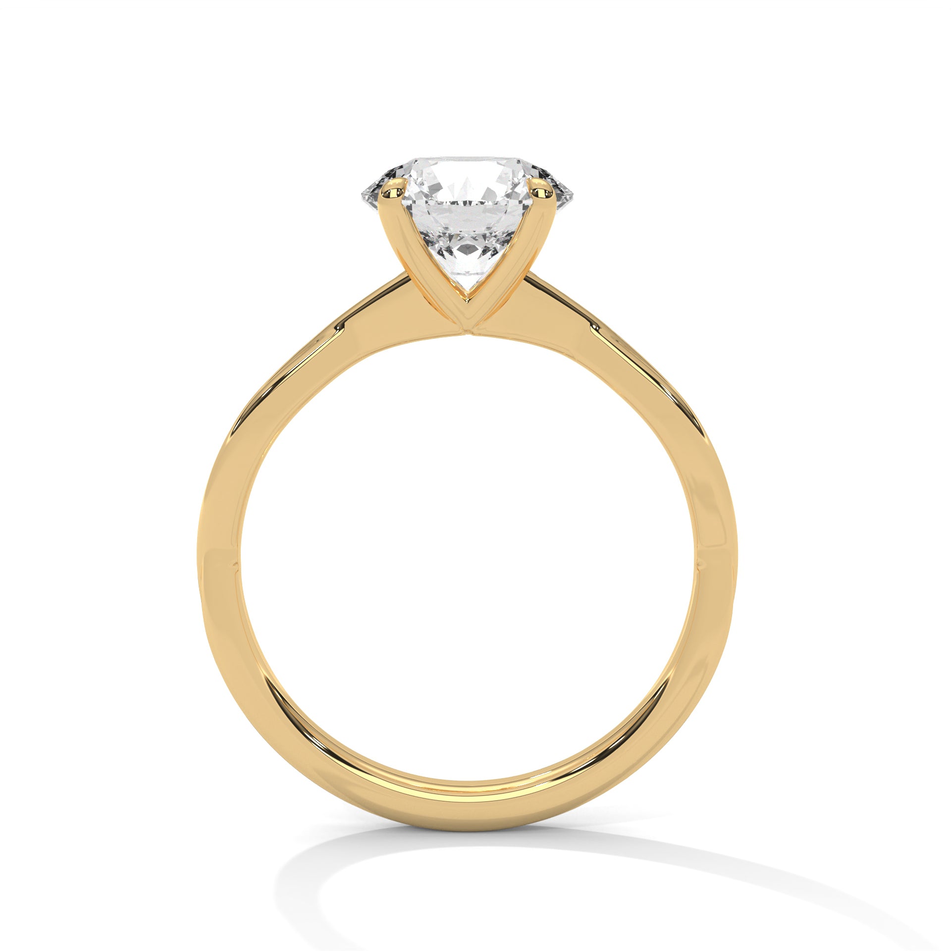 1.00 carat Labgrown Diamond Round shape Daily Wear Ring