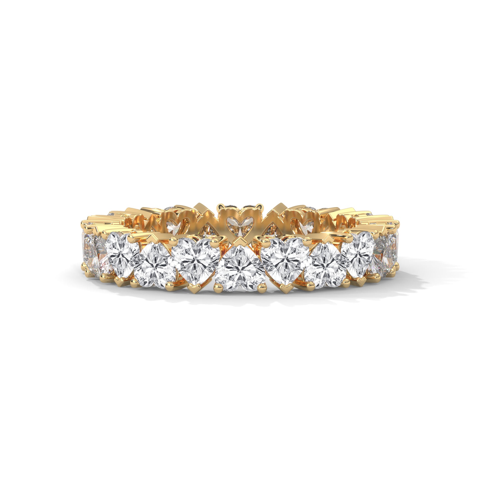 Heart Shape Eternity Band