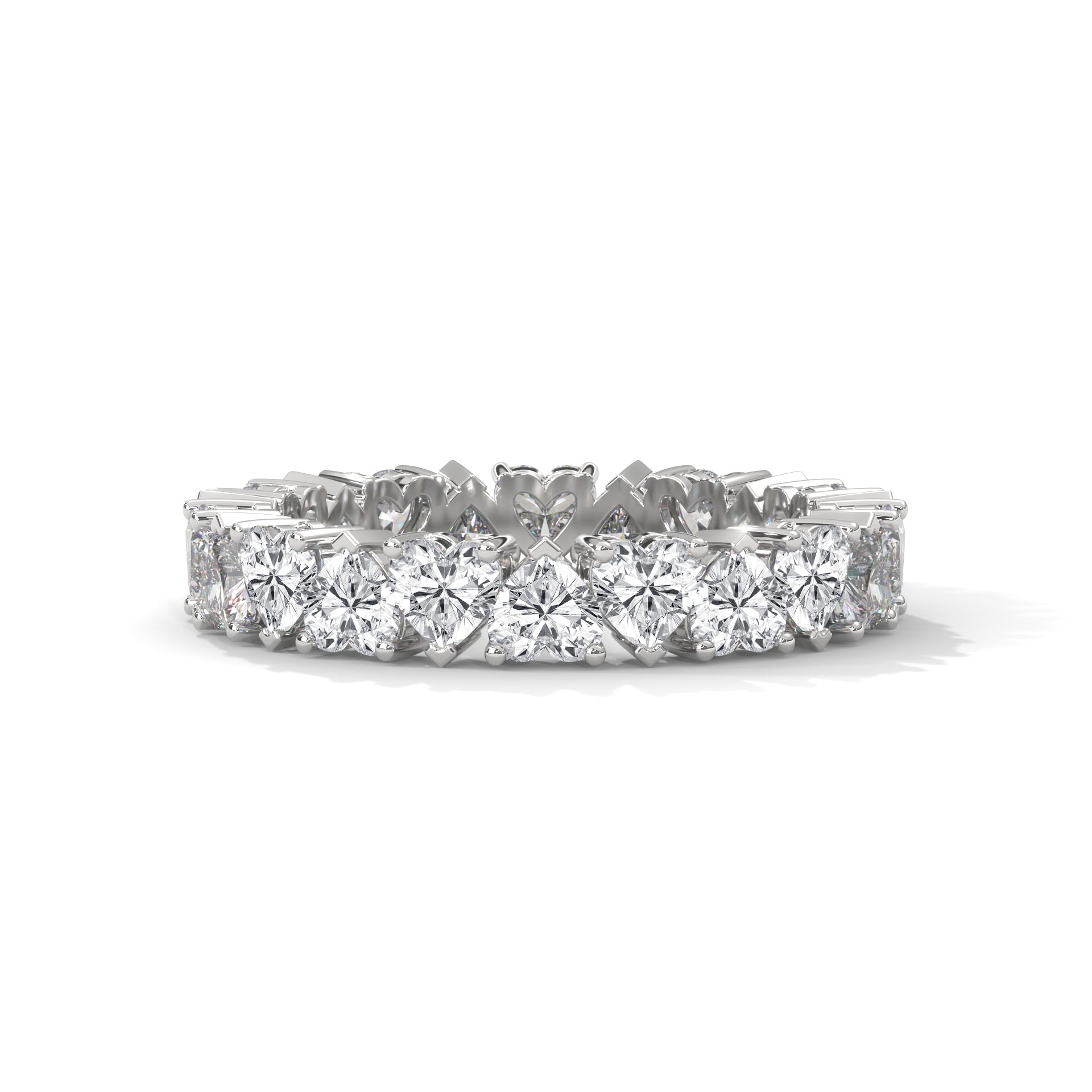Heart Shape Eternity Band