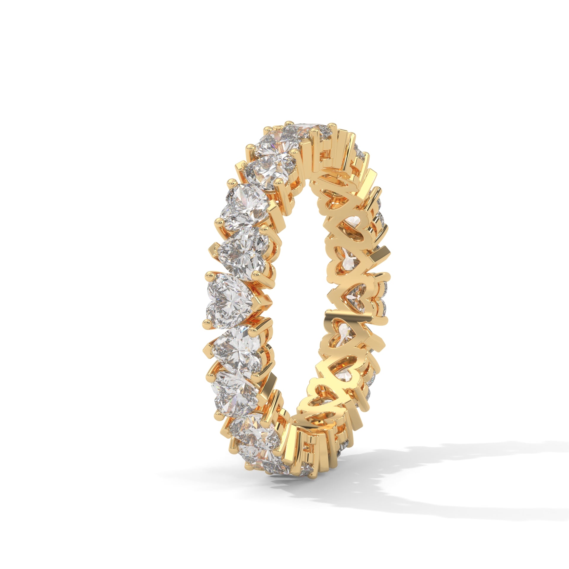 Heart Shape Eternity Band