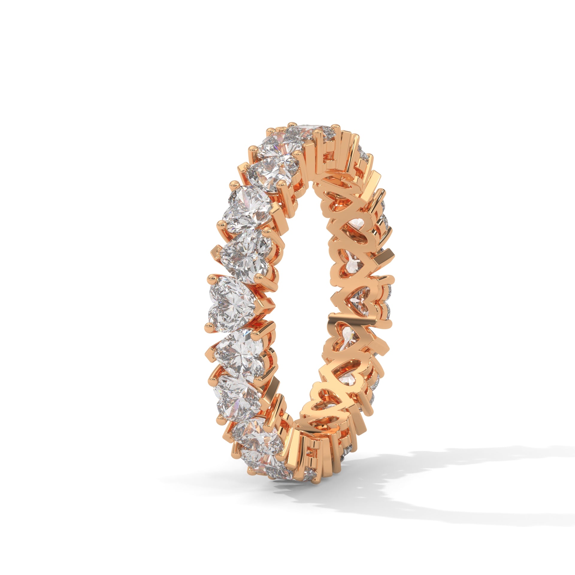 Heart Shape Eternity Band