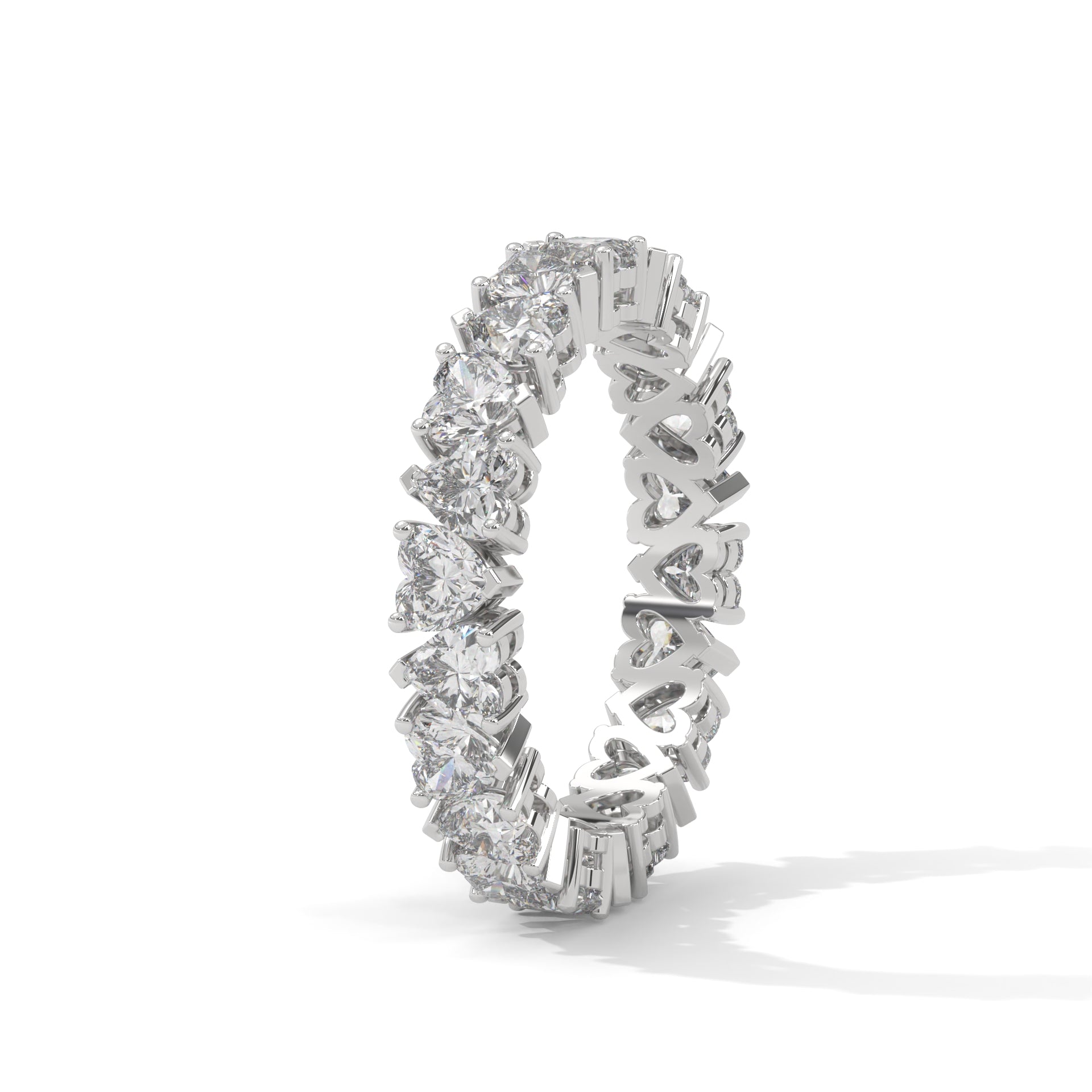 Heart Shape Eternity Band
