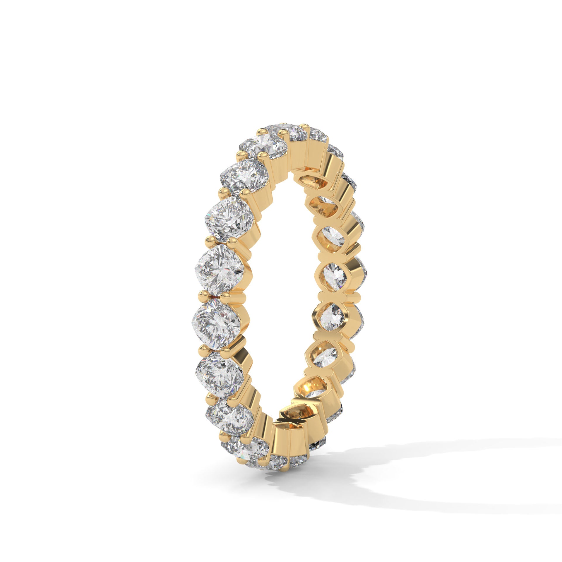 Cushion Shape Eternity Band