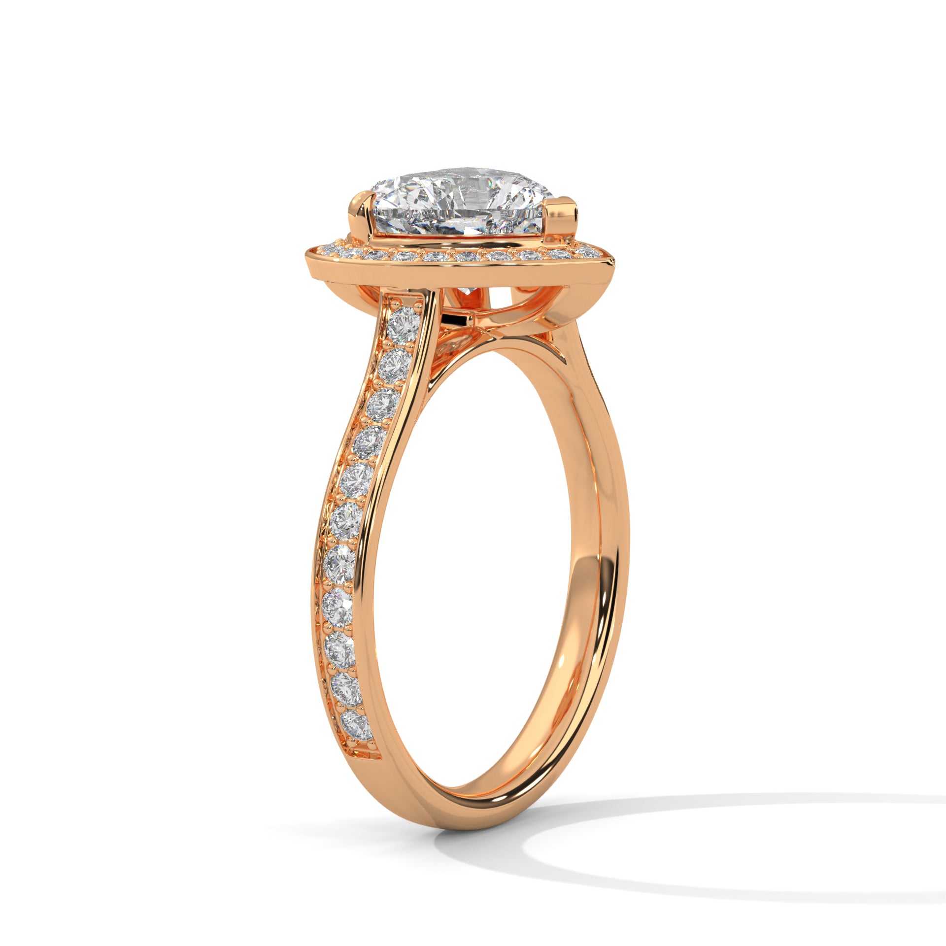 2 CARAT HEART SHAPE WITH HALO ENGAGEMENT RING