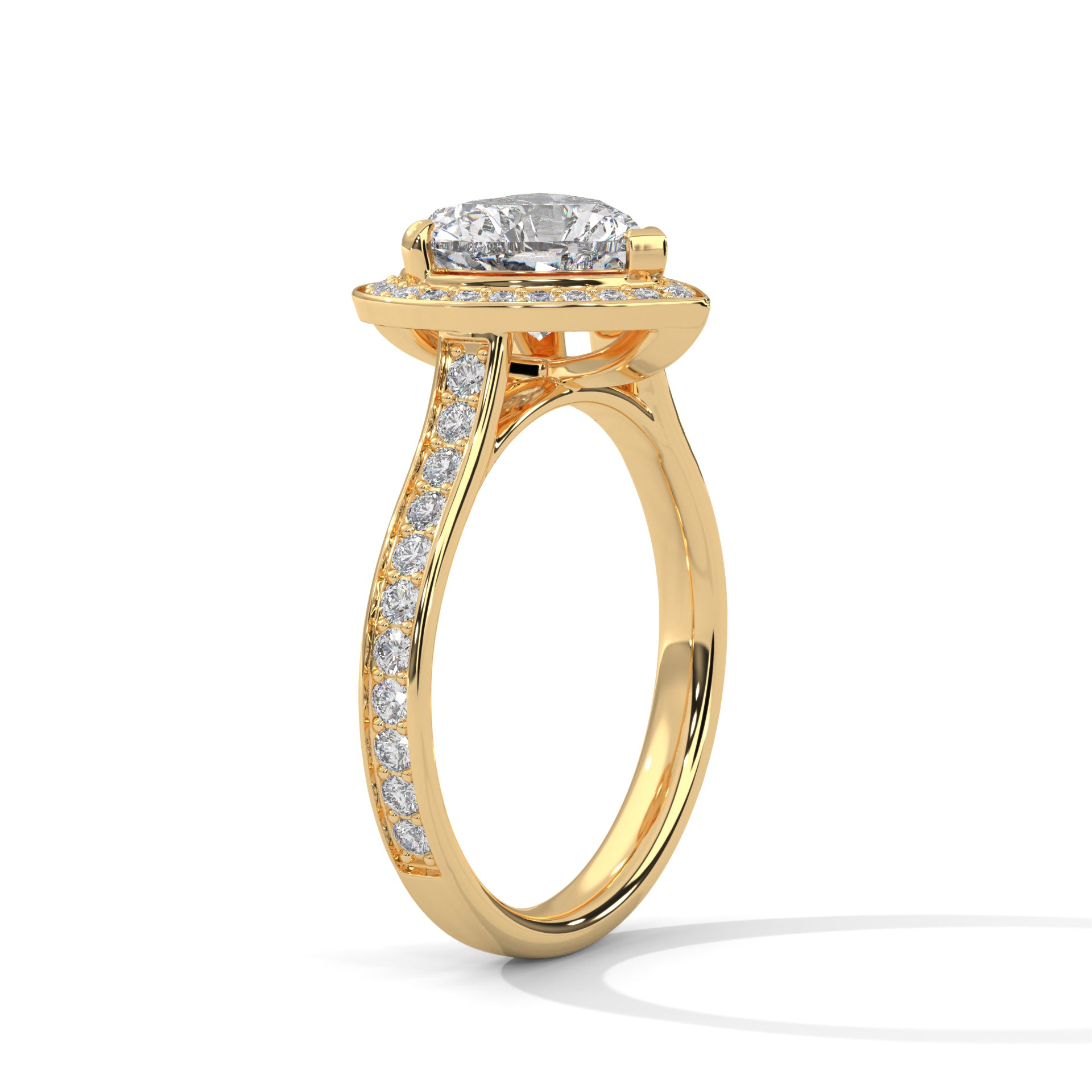 2 CARAT HEART SHAPE WITH HALO ENGAGEMENT RING