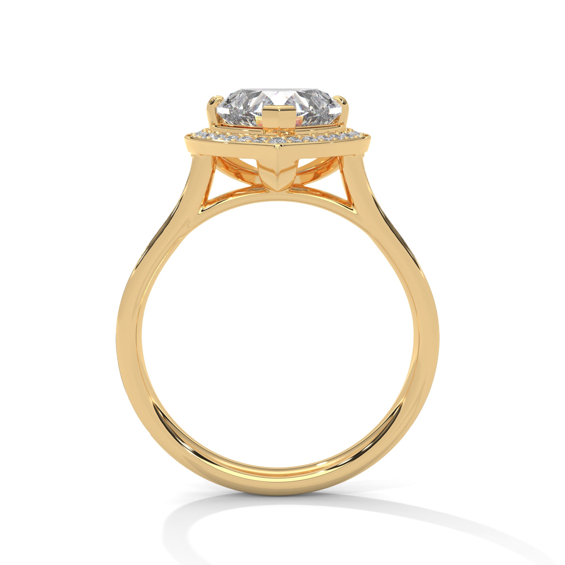 2 CARAT HEART SHAPE WITH HALO ENGAGEMENT RING