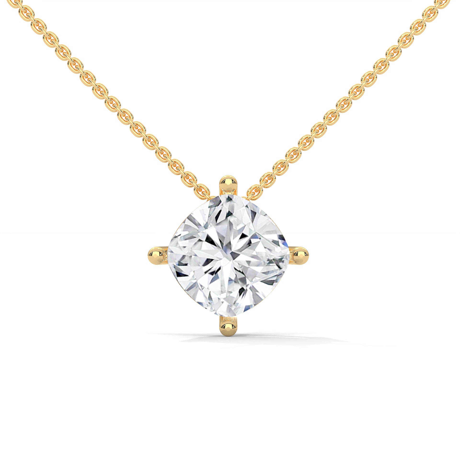 1.00 CARAT SOLITAIRE CUSHION PENDENT