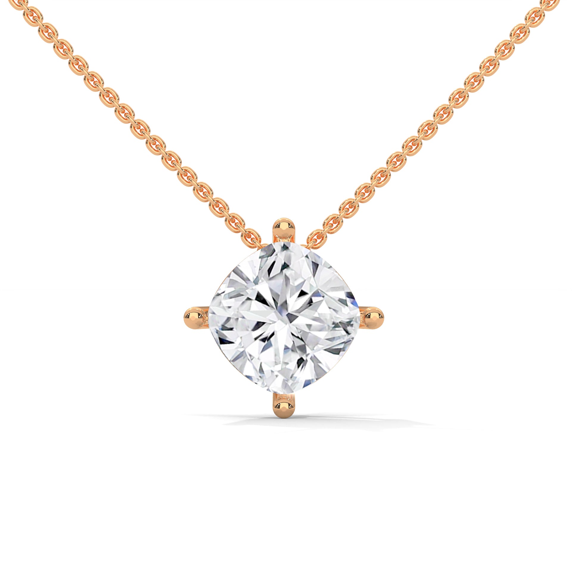 1.00 CARAT SOLITAIRE CUSHION PENDENT