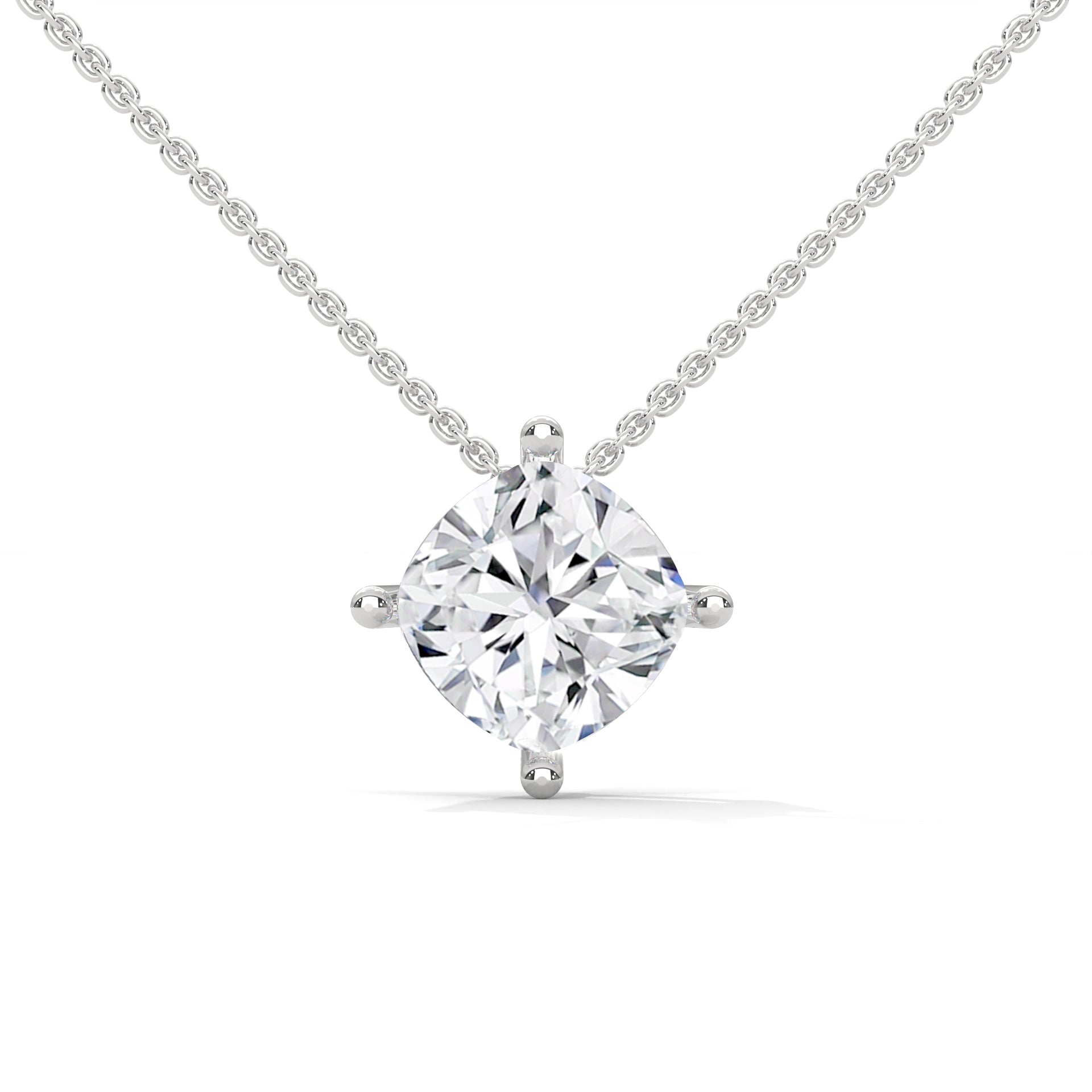1.00 CARAT SOLITAIRE CUSHION PENDENT