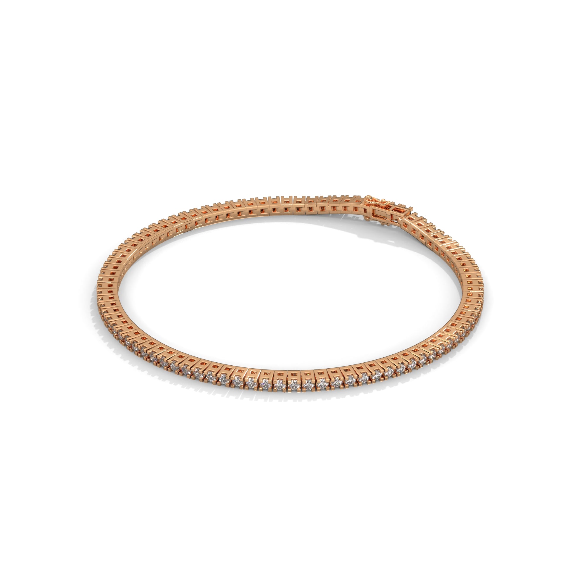 0.025 POINTER ROUND TENNIS BRACELET